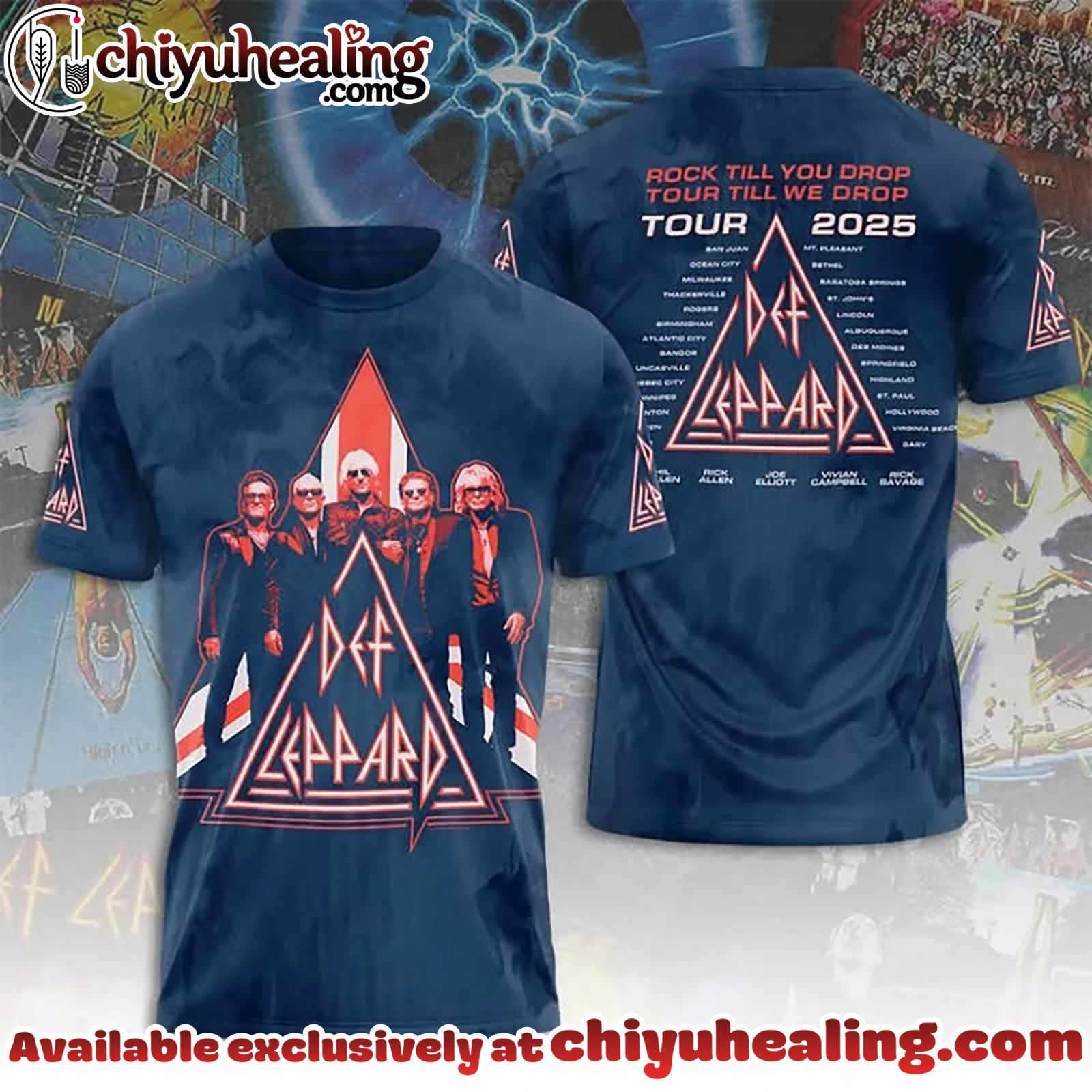 DEF LEPPARD RETURNS WITH A BANG - DefLeppard The legendary tour Tshirt, Hoodie, Sweatshirt - Ver 3