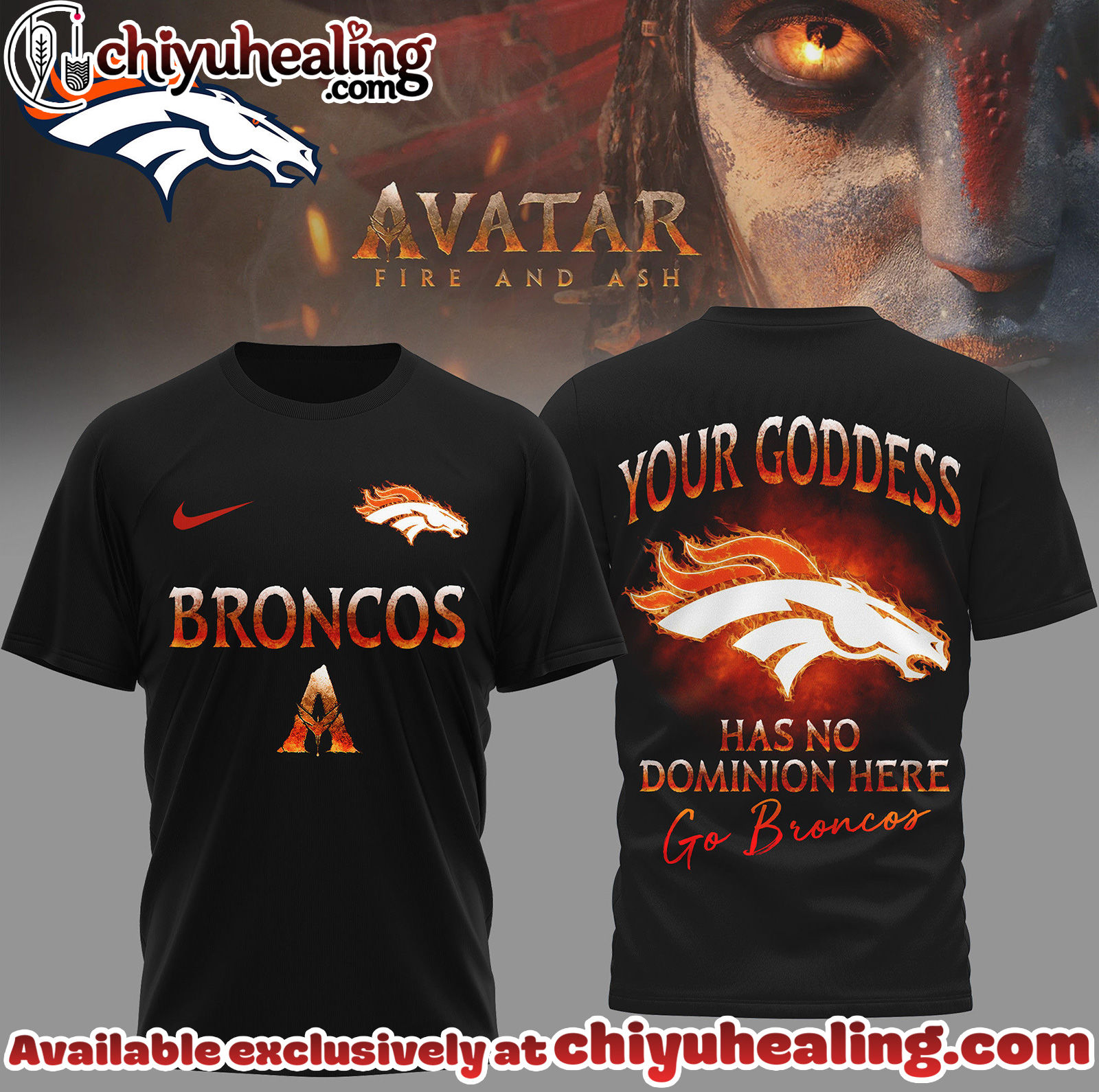 Denver Broncos Premium NFL Avatar Fan 3D Shirt