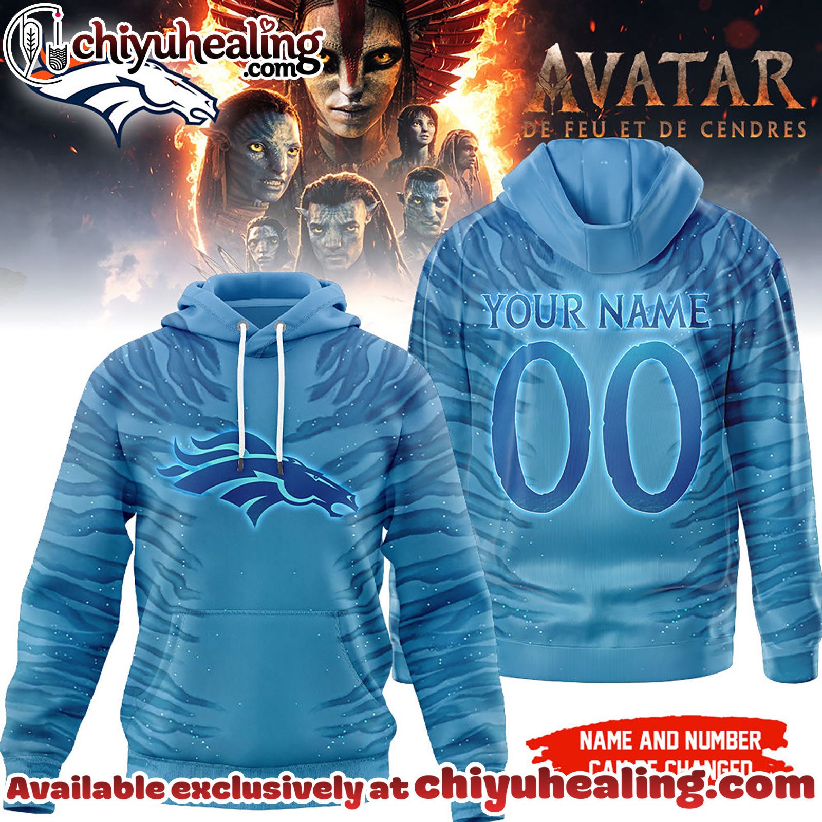 Denver Broncos Premium NFL Avatar Personalized 3D Hoodie, Sweatshirt, T-shirt