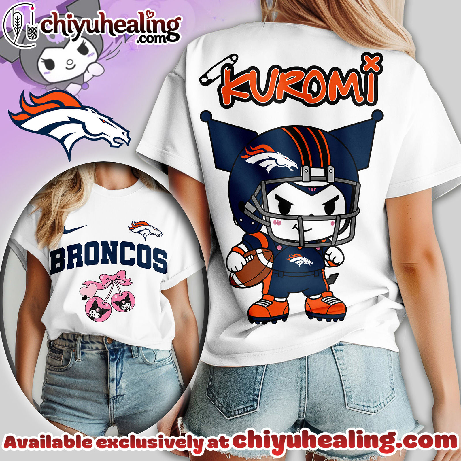 Denver Broncos Premium NFL Kuromi Women Shirt