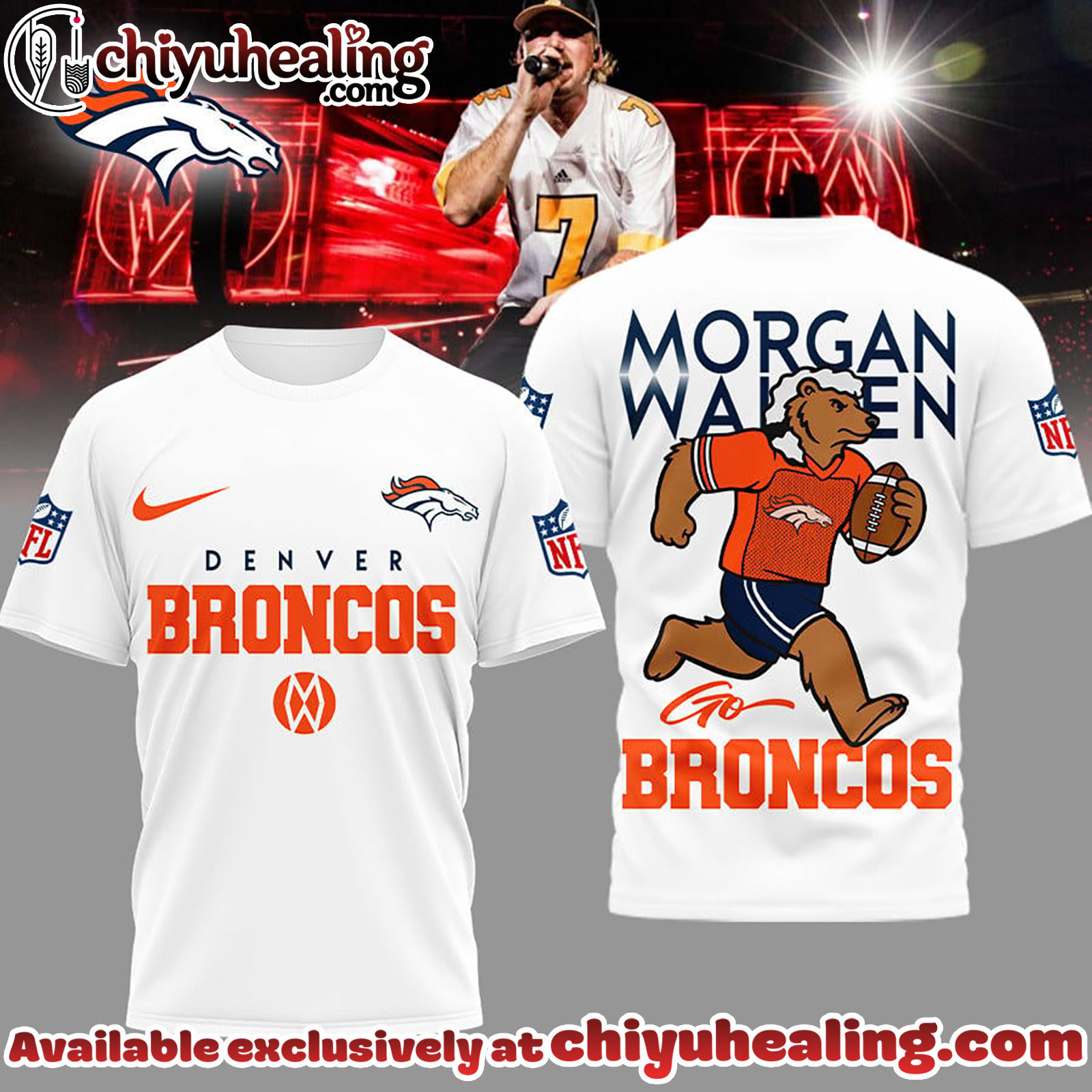 Denver Broncos Premium NFL Morgan Wallen Fan 3D Shirt, Hoodie, Sweatshirt