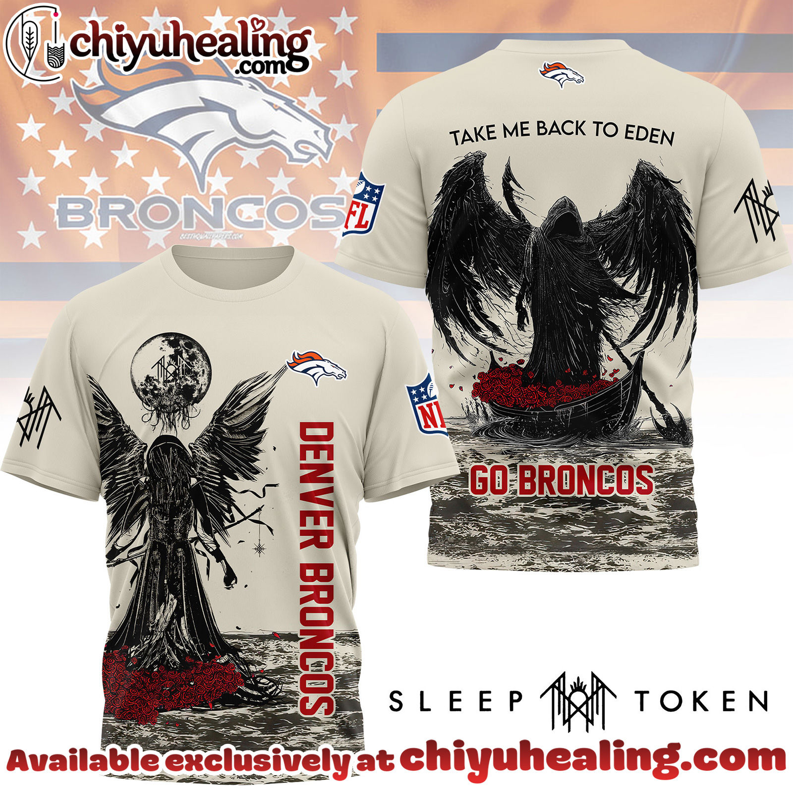 Denver Broncos Premium NFL Sleep Token Fan 3D Shirt, Hoodie, Sweatshirt, All Team NFL