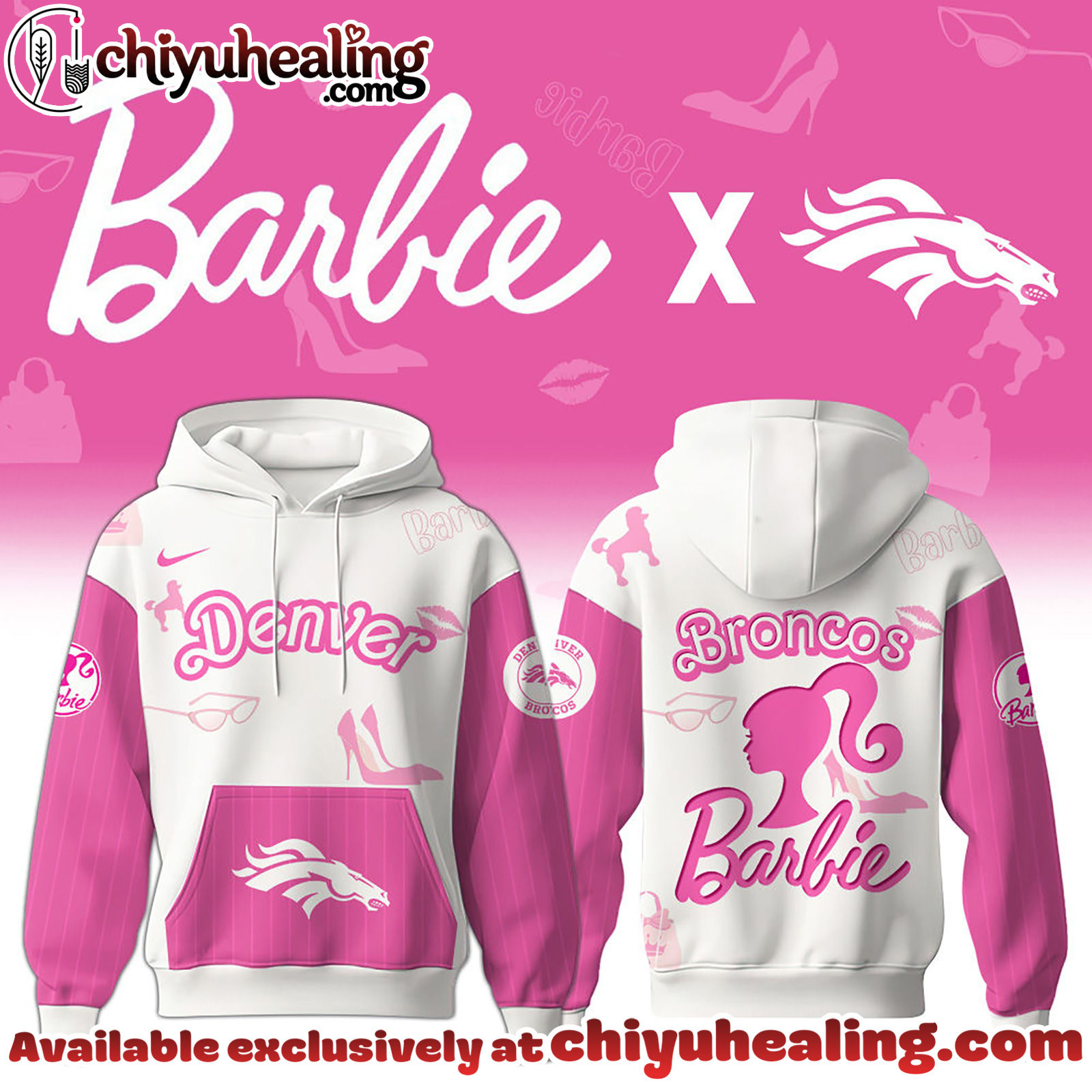 Denver Broncos x Barbie Hoodie Limited Edition - Selling Out Fast Hoodie, Sweatshirt, T-shirt