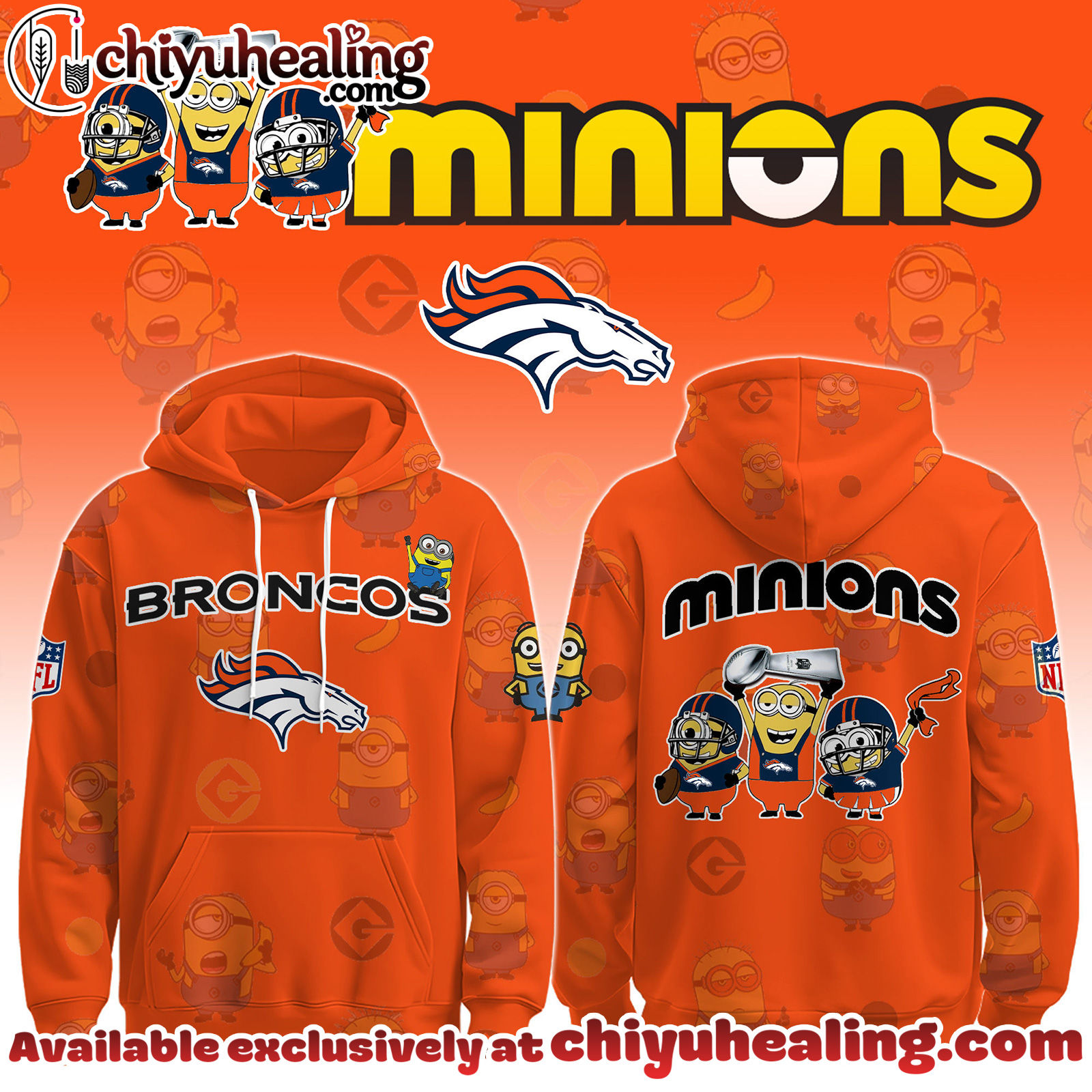 Denver Broncos x Minions Limited Edition - Selling Out Fast Hoodie, Sweatshirt, T-shirt