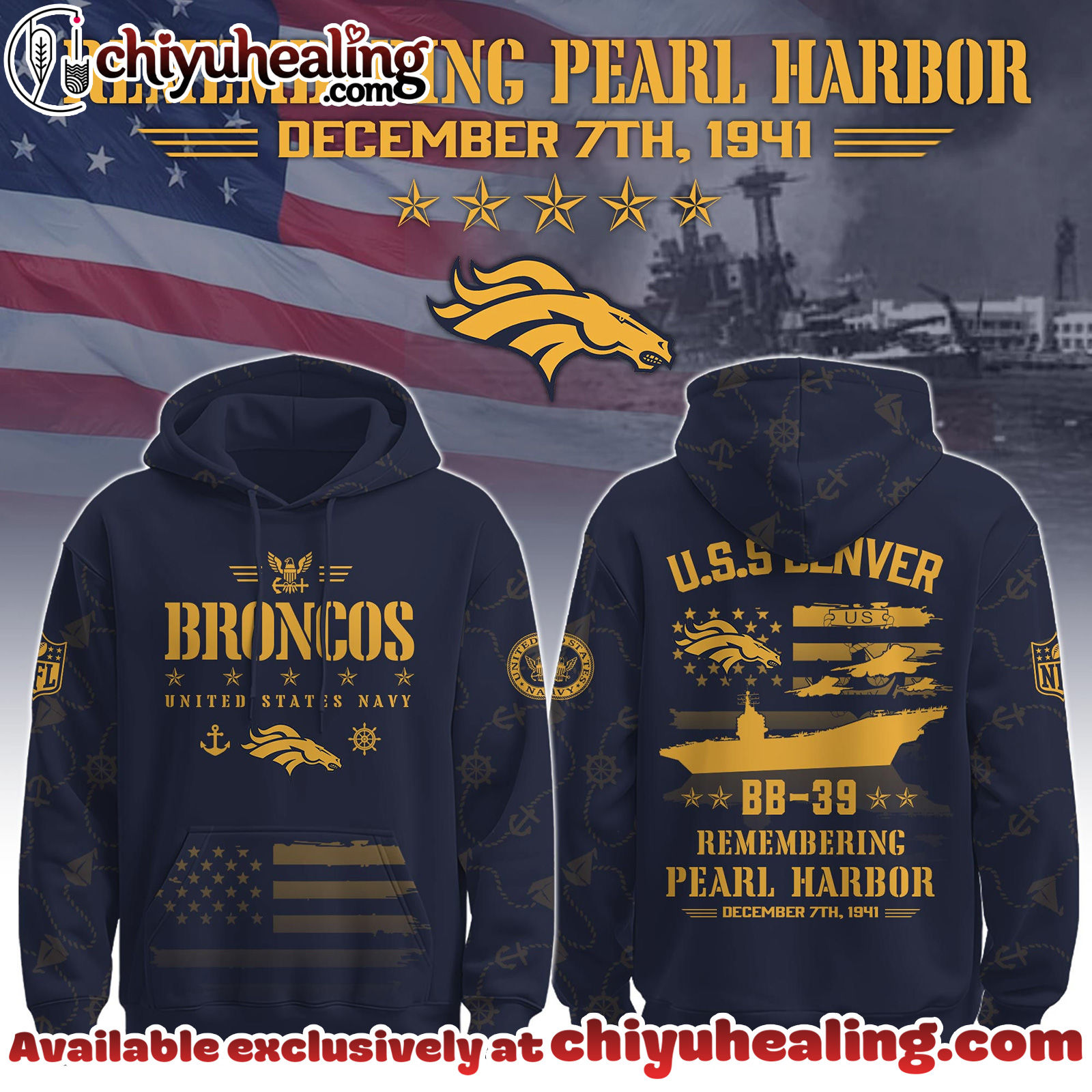 Denver Broncos x Pearl Harbor Remembrance Day Hoodie, T-Shirt, Sweatshirt Limited Edition