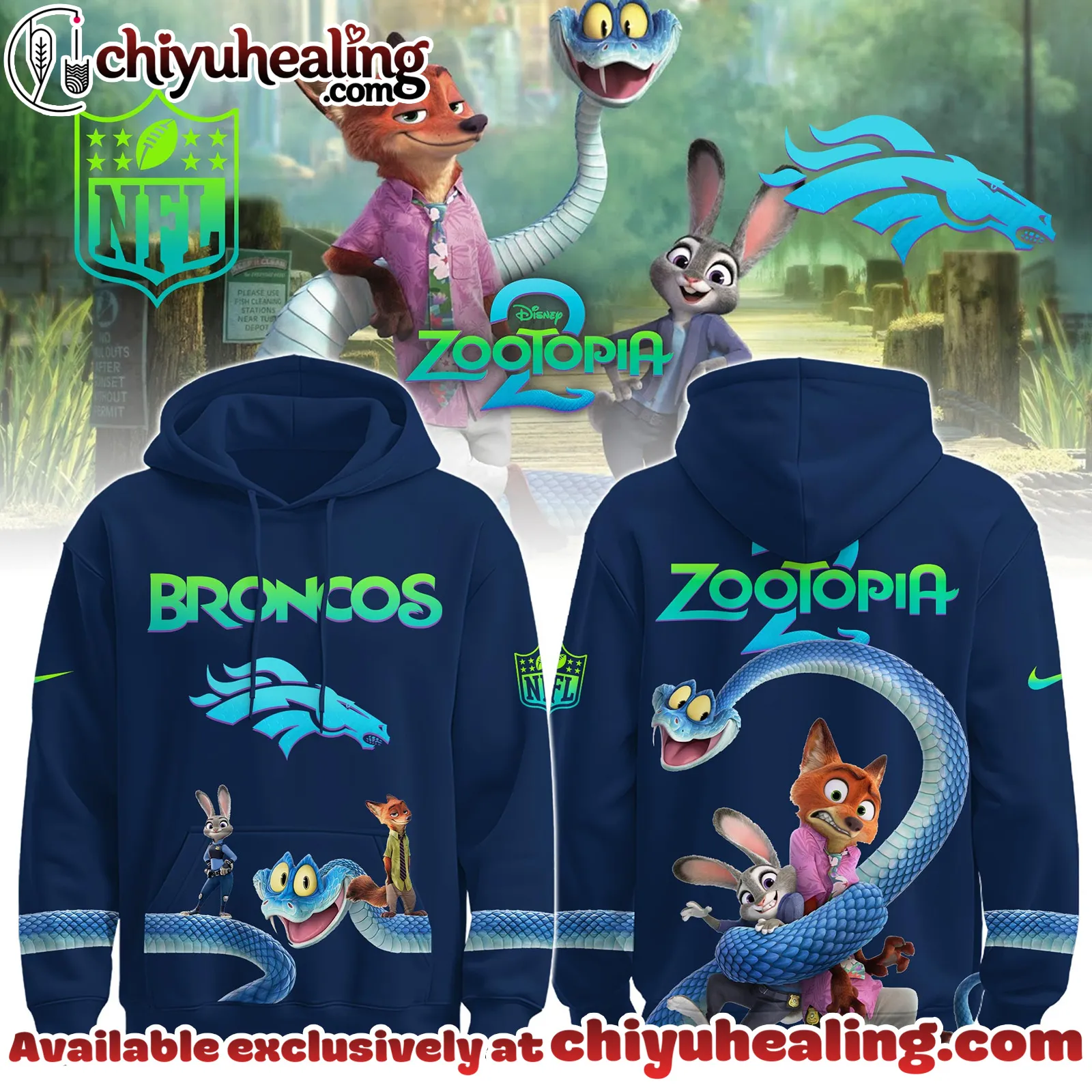 Denver Broncos x Zootopia 2 Hoodie Limited Edition, All Team NFL