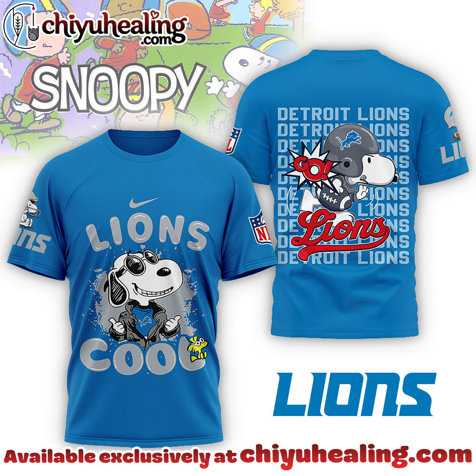 Detroit Lions Premium NFL Snoopy Cool Shirt, Hoodie, Sweatshirt, All Team NFL
