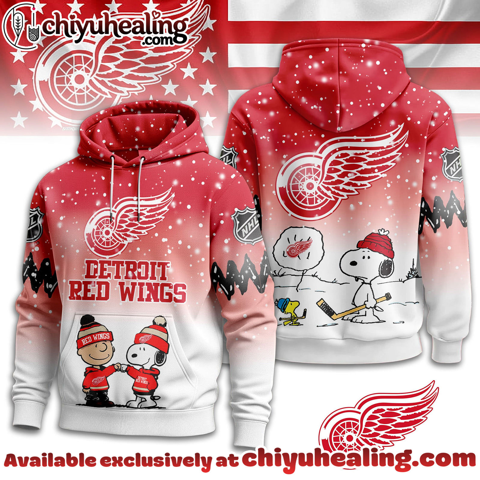 Detroit Red Wings Premium NHL Peanuts Hoodie, Tshirt, Sweatshirt