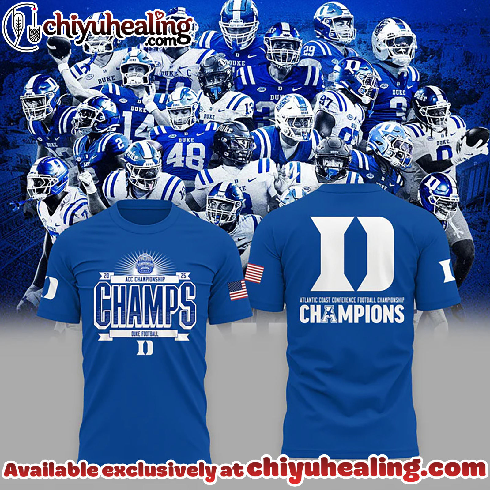 Duke Blue Devils 2025 ACC Football Champions Limited Edition Shirt, Hoodie, Sweatshirt - Ver 2