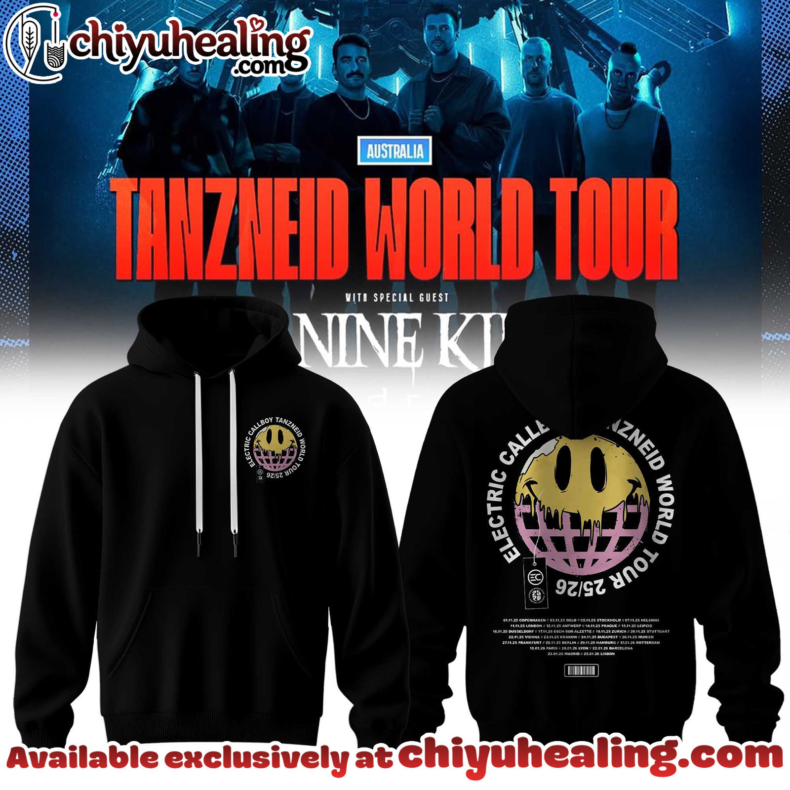 Electric Callboy Tanzneid World Tour Collection Hoodie, T-shirt, Sweatshirt - Ver 6