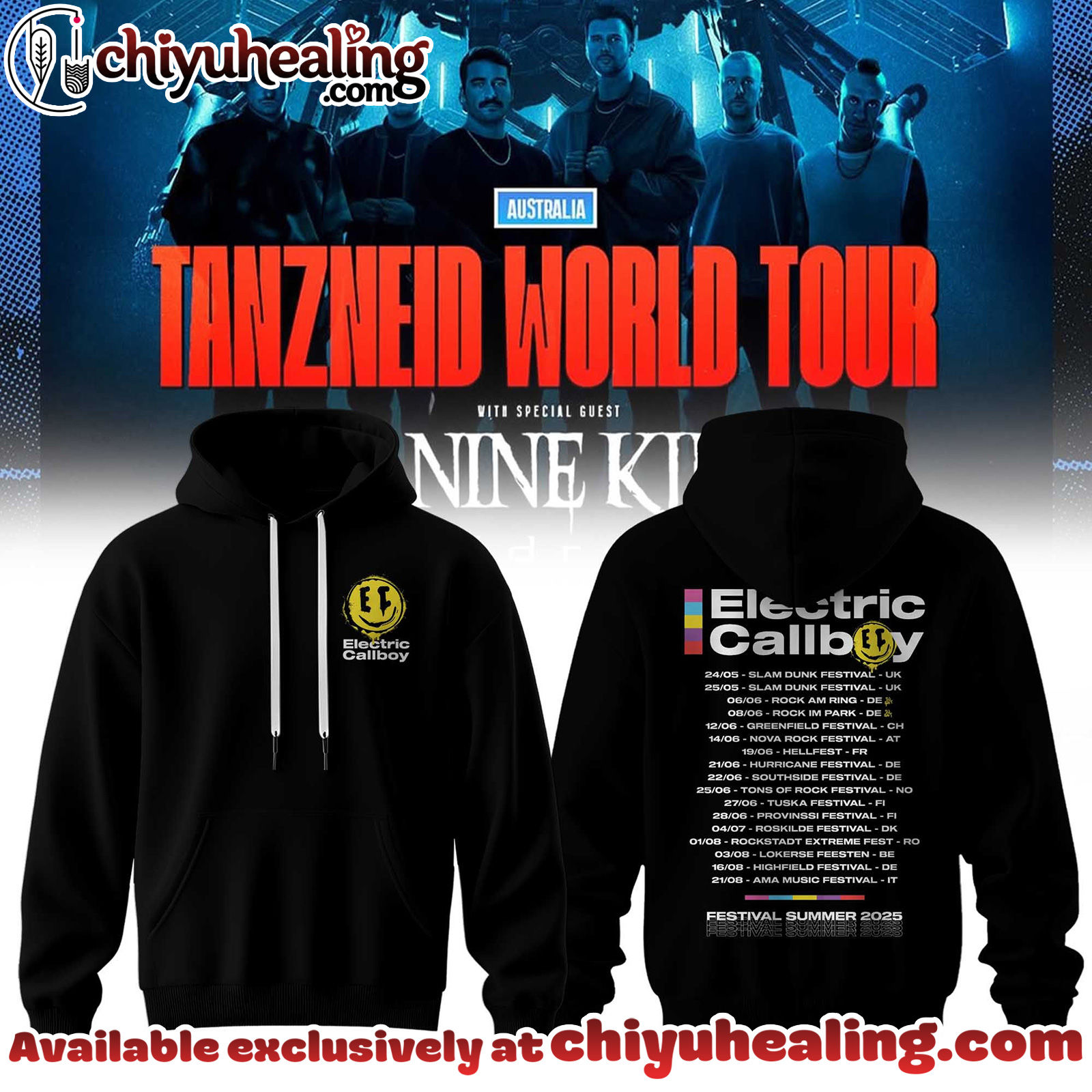 Electric Callboy Tanzneid World Tour Collection Hoodie, T-shirt, Sweatshirt - Ver 9