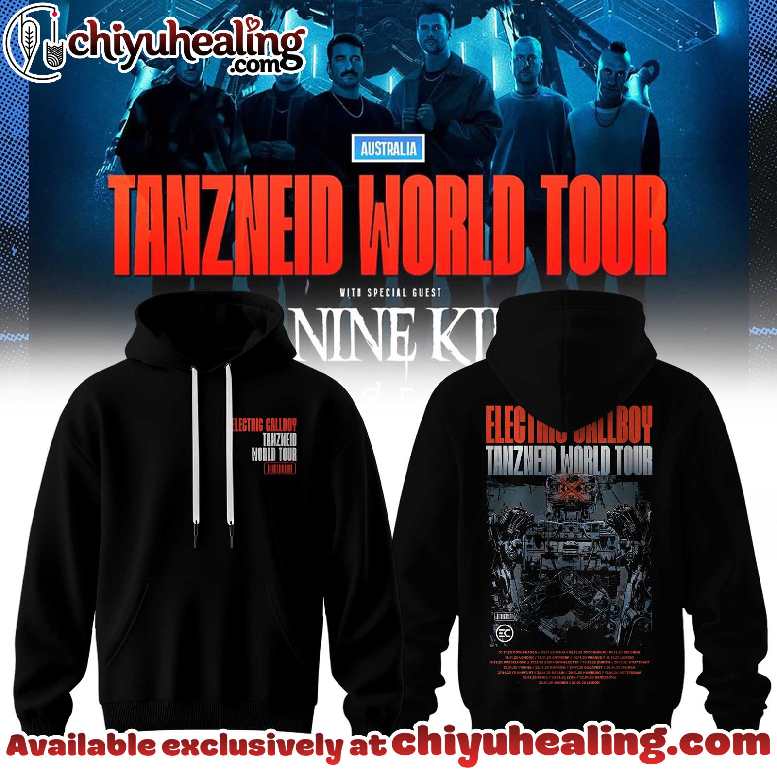 Electric Callboy Tanzneid World Tour Collection Hoodie, T-shirt, Sweatshirt - Ver 13