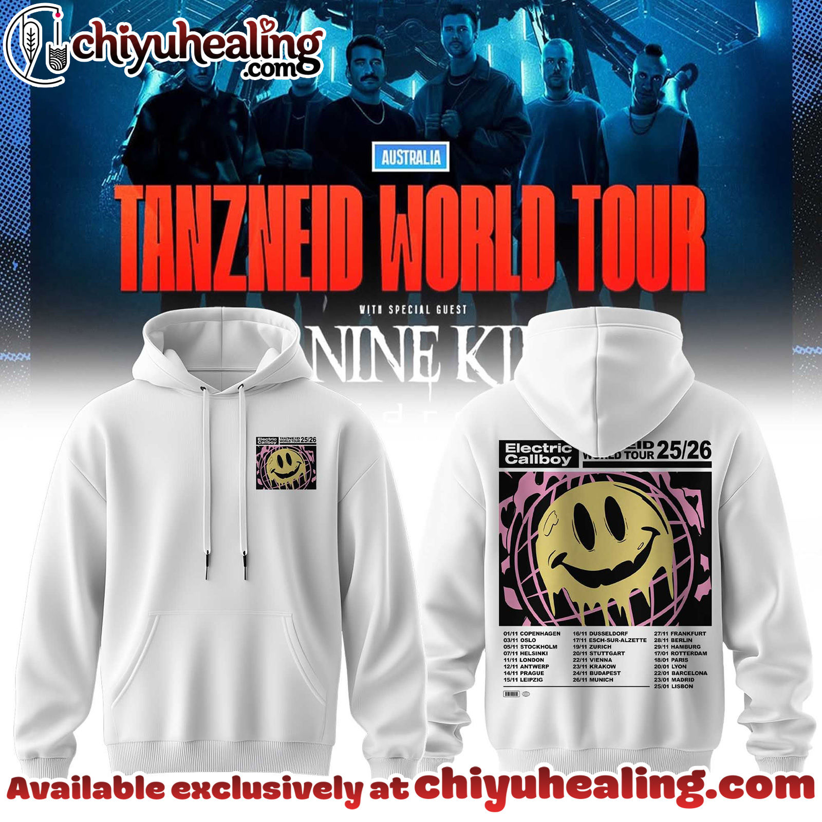 Electric Callboy Tanzneid World Tour Collection Hoodie, T-shirt, Sweatshirt - Ver 7