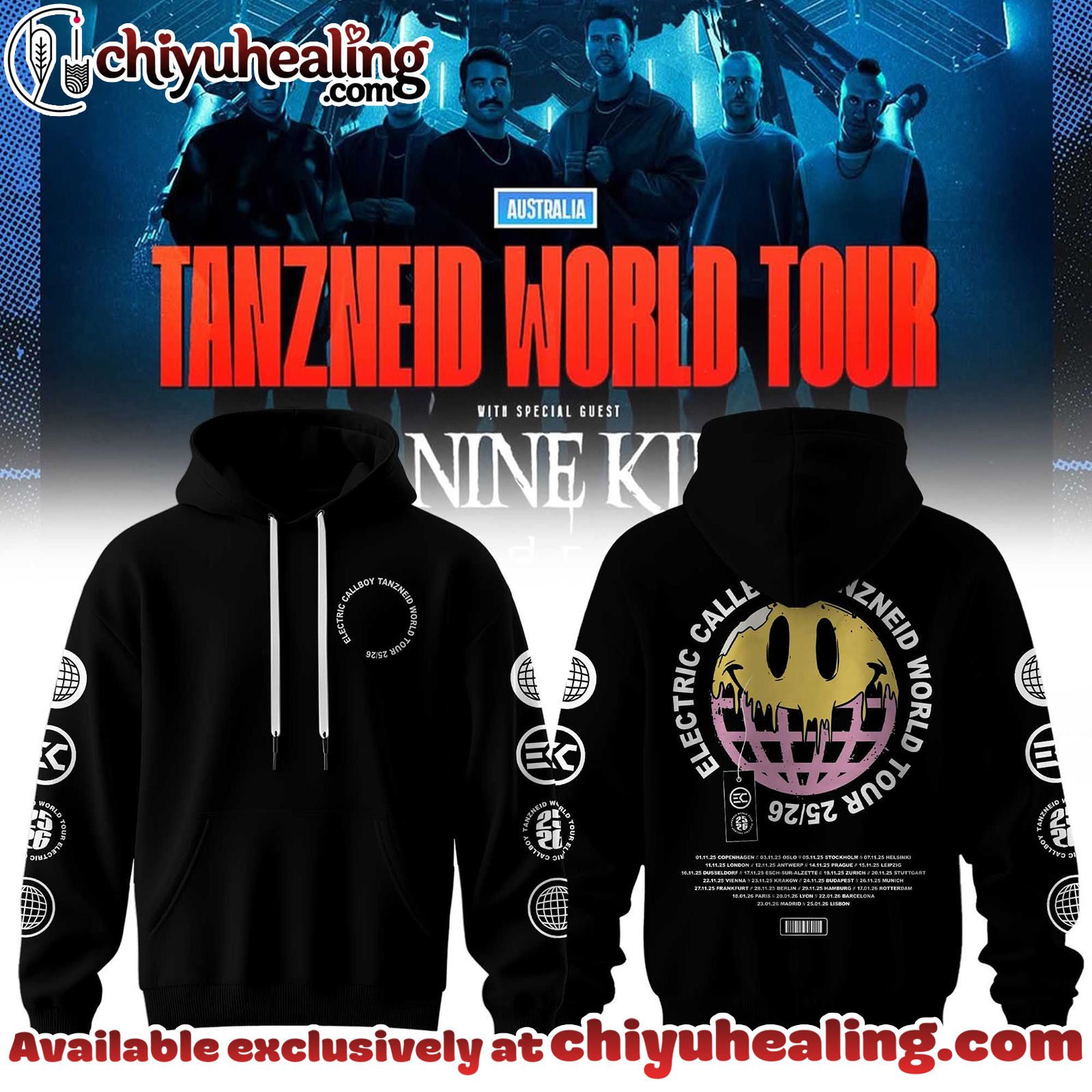 Electric Callboy Tanzneid World Tour Collection Hoodie, T-shirt, Sweatshirt - Ver 11