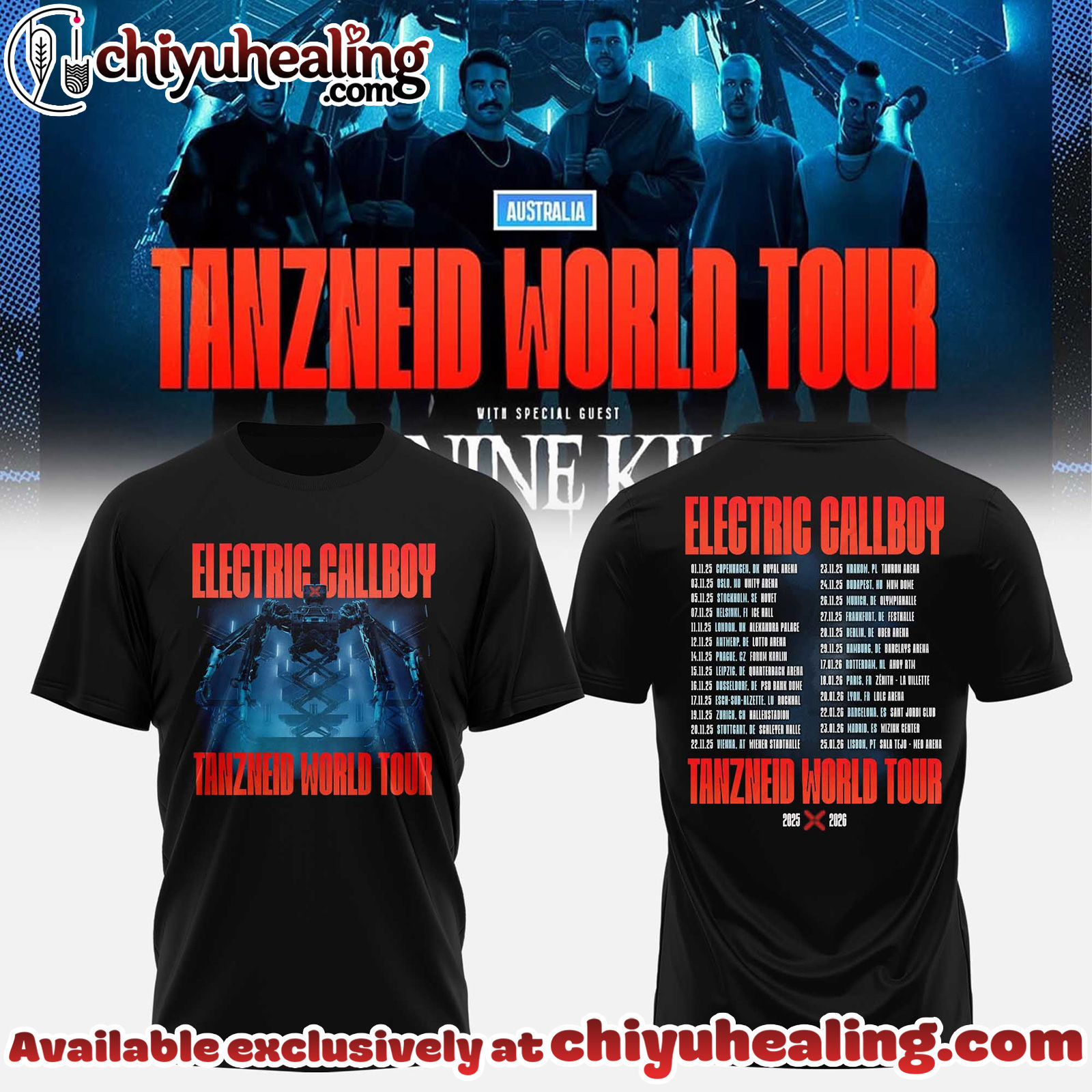 Electric Callboy Tanzneid World Tour Collection Shirt, Hoodie, Sweatshirt - Ver 2