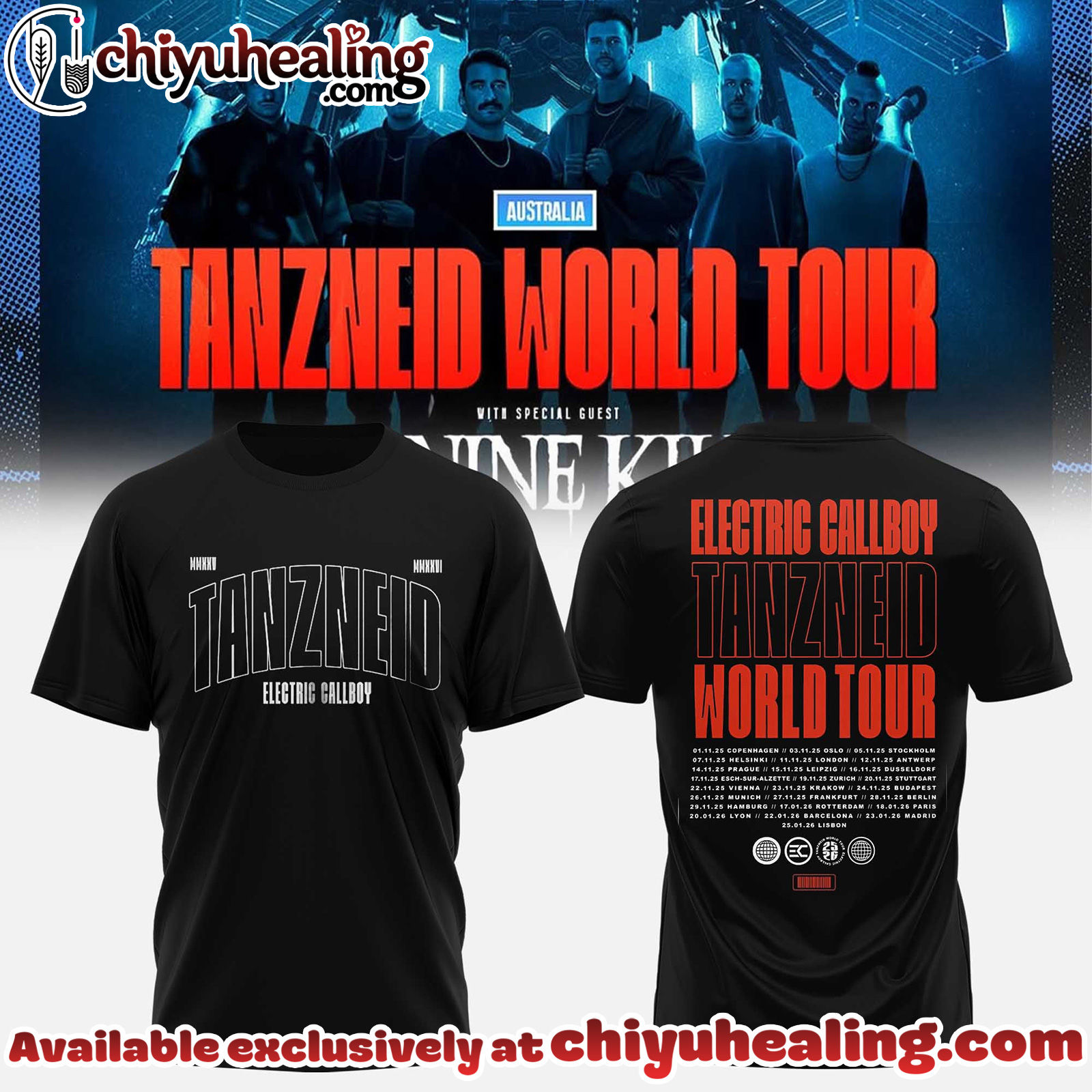 Electric Callboy Tanzneid World Tour Collection Shirt, Hoodie, Sweatshirt - Ver 3