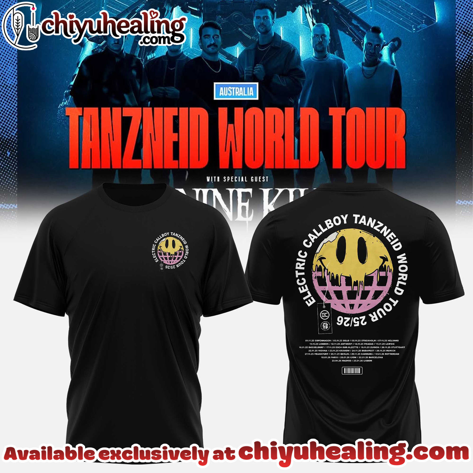 Electric Callboy Tanzneid World Tour Collection Shirt, Hoodie, Sweatshirt - Ver 4