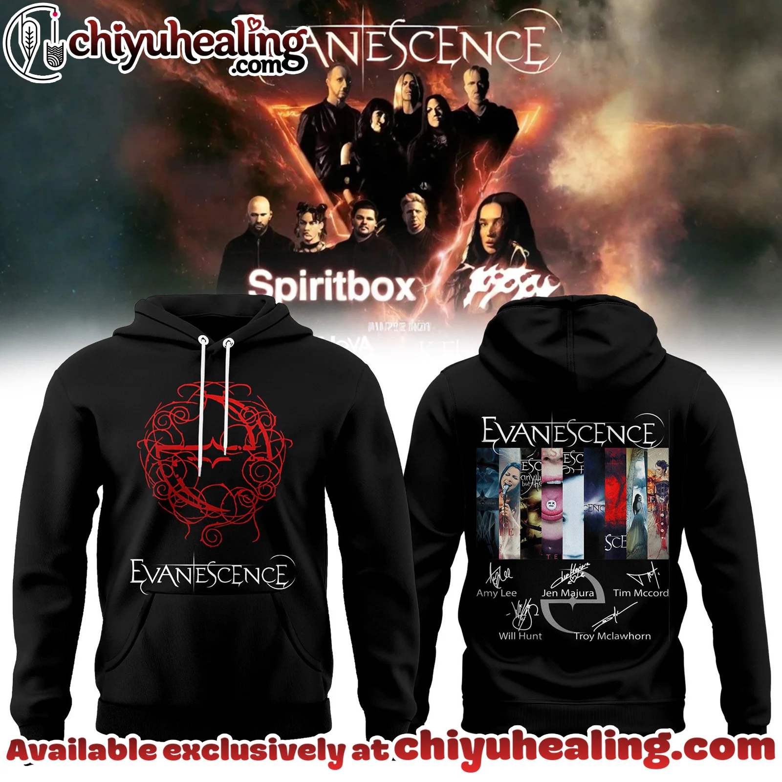 EVANESCENCE US And UK 2026 WORLD TOUR Collection Hoodie, Shirt, Sweatshirt - Ver 10