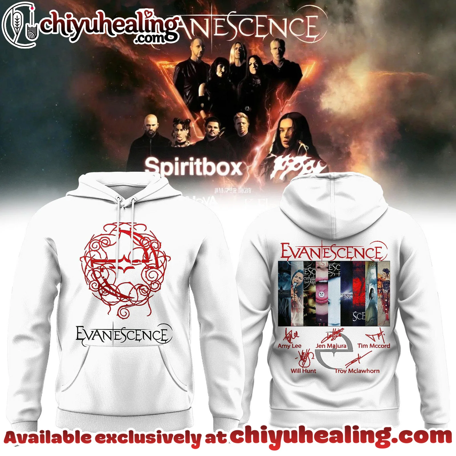 EVANESCENCE US And UK 2026 WORLD TOUR Collection Hoodie, Shirt, Sweatshirt - Ver 3