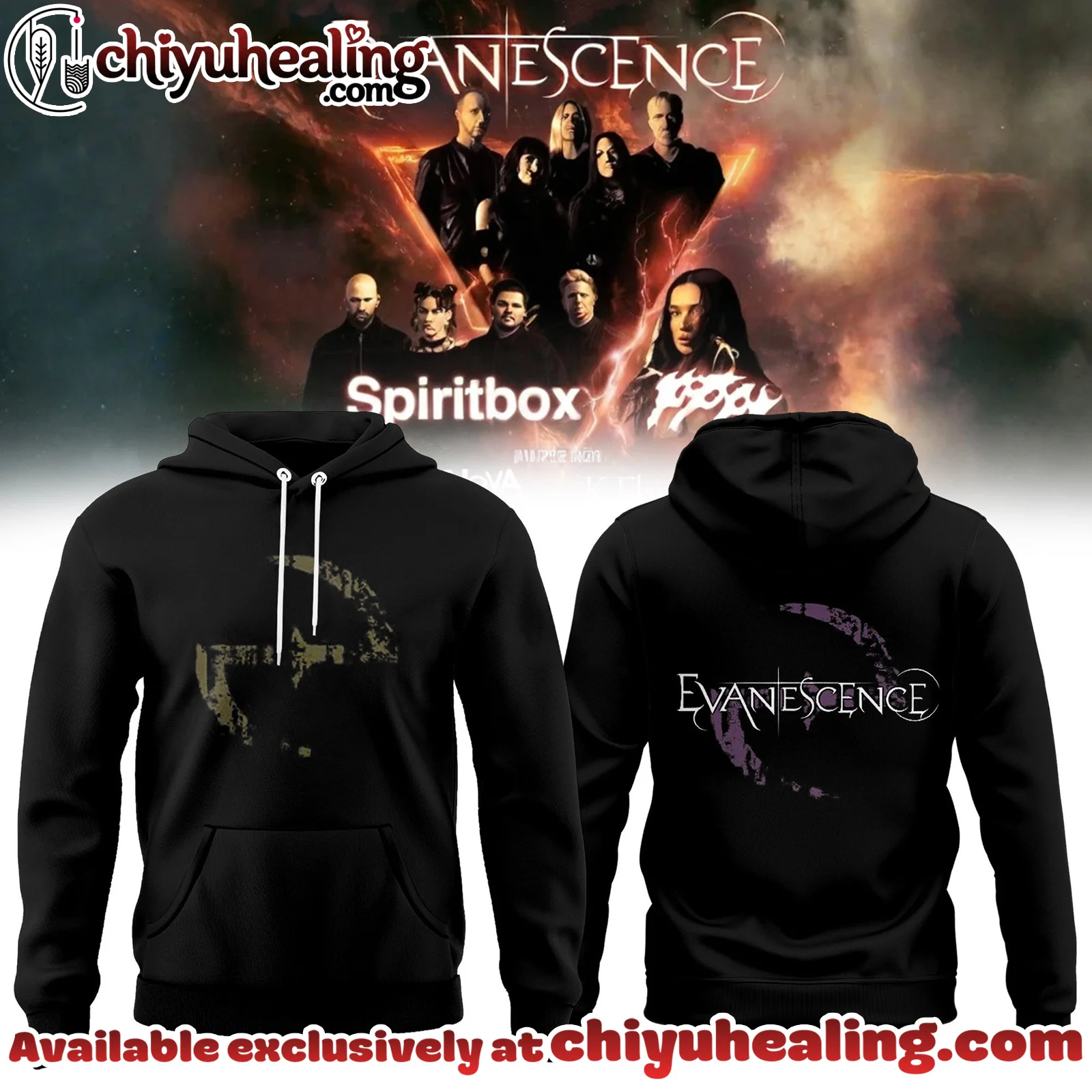 EVANESCENCE US And UK 2026 WORLD TOUR Collection Hoodie, Shirt, Sweatshirt - Ver 4