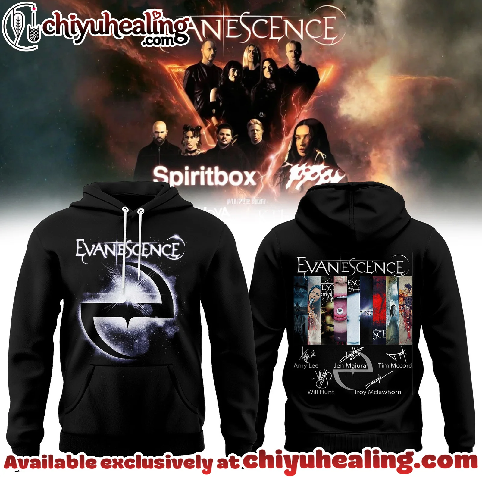 EVANESCENCE US And UK 2026 WORLD TOUR Collection Hoodie, Shirt, Sweatshirt - Ver 5