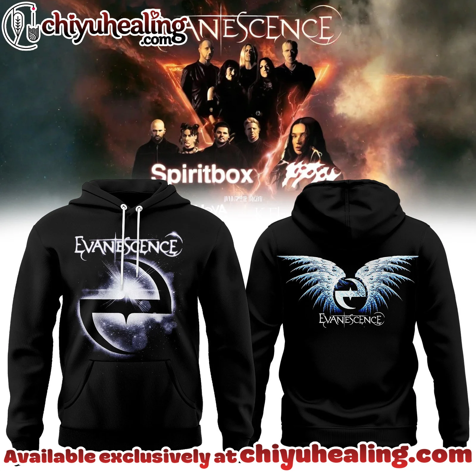 EVANESCENCE US And UK 2026 WORLD TOUR Collection Hoodie, Shirt, Sweatshirt - Ver 6