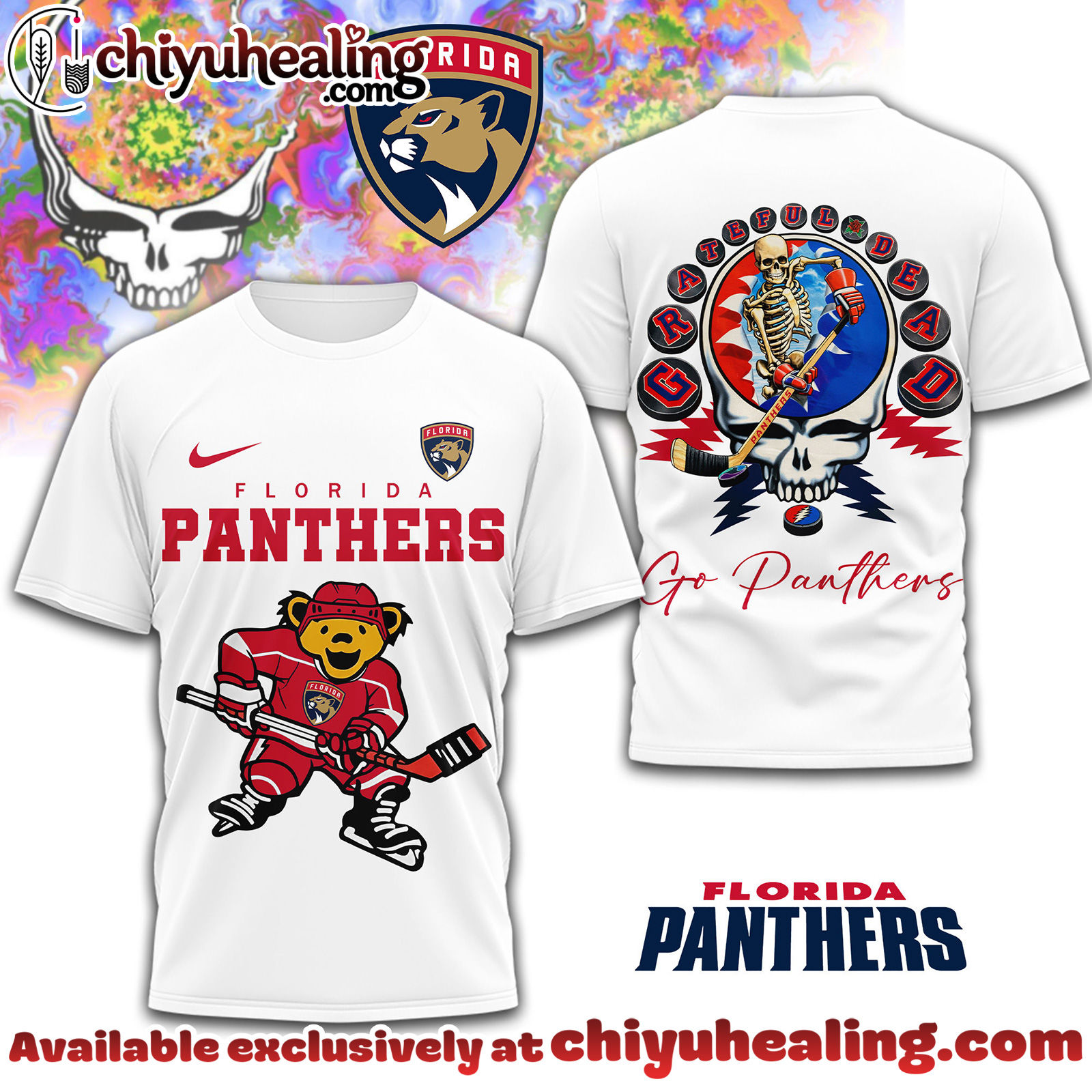 Florida Panthers Premium NHL Deadhead 3D Shirt