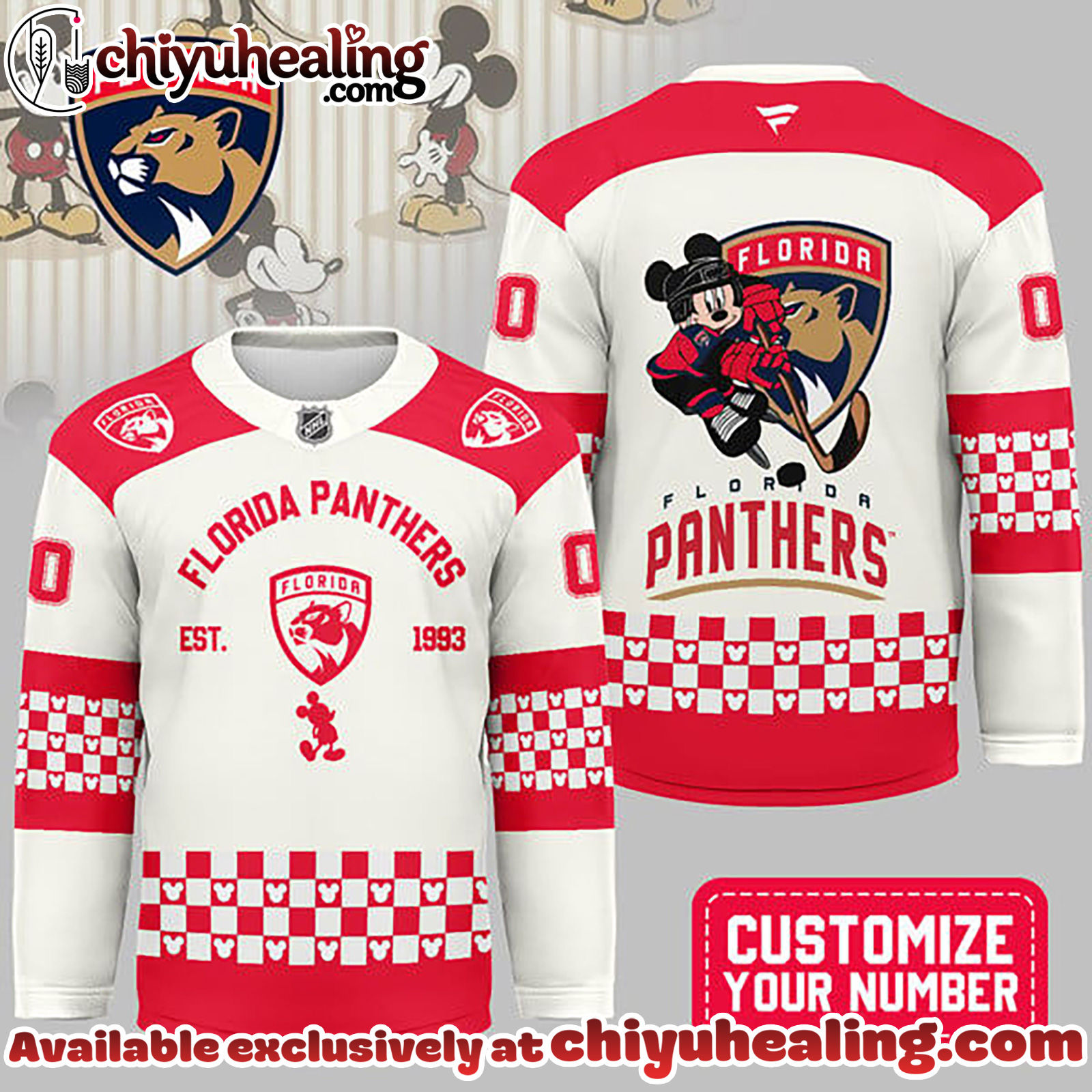 Florida Panthers Premium NHL Disney Game Day Hockey Jersey