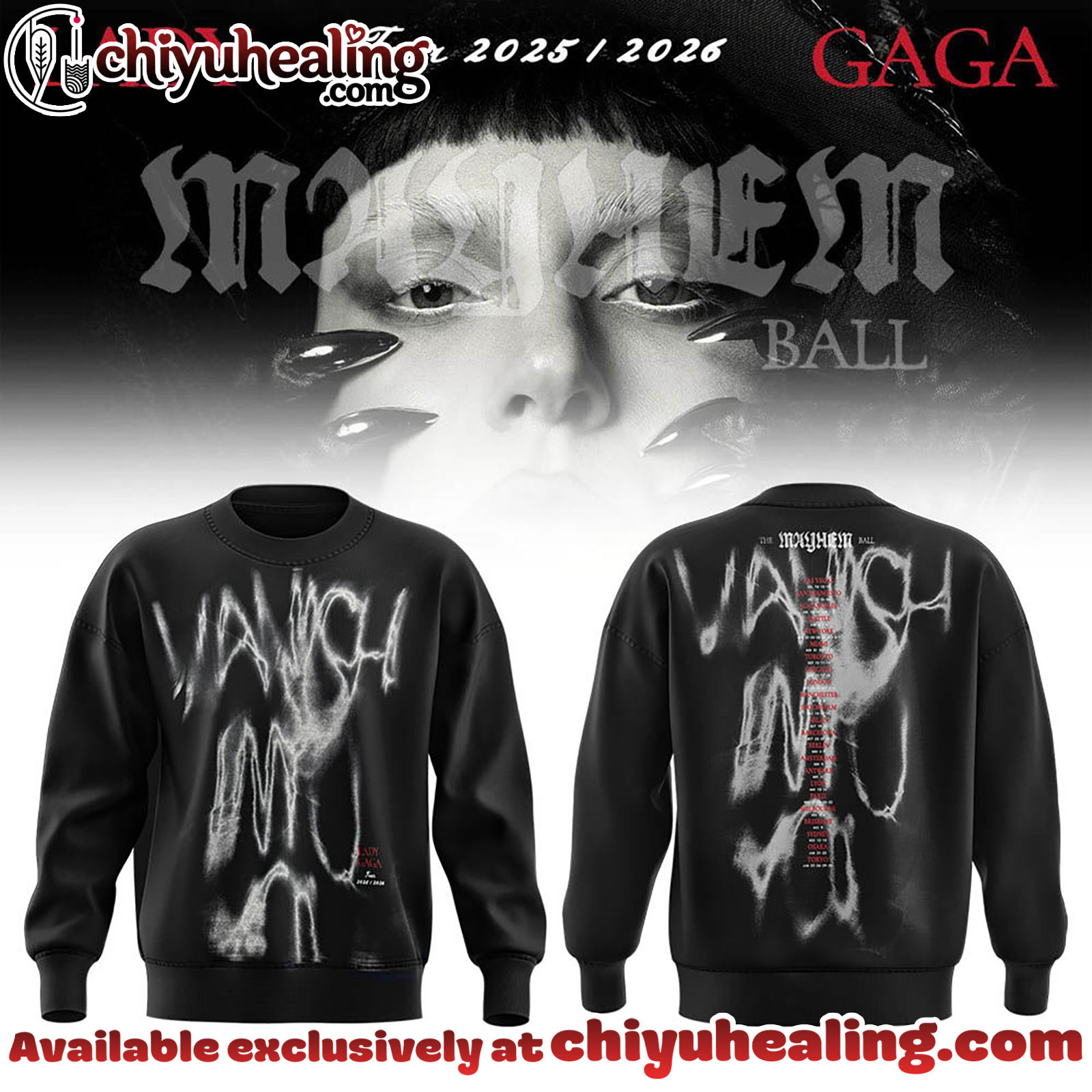 GAGA The Mayhem Ball Tour 2025 Limited Edition T-shirt, Hoodie, Sweatshirt - Ver 9