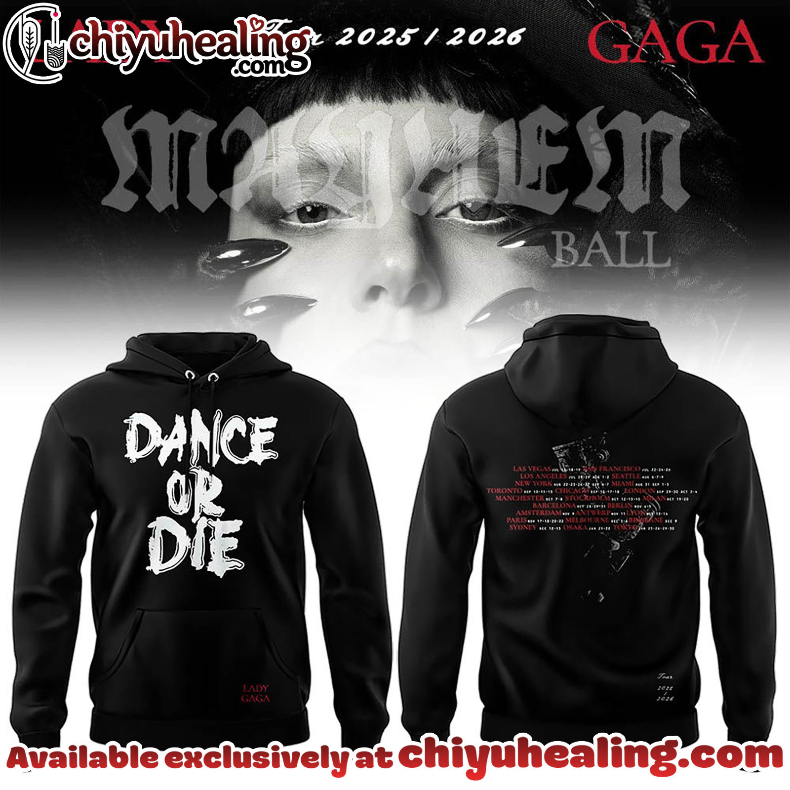 GAGA The Mayhem Ball Tour 2025 Limited Edition T-shirt, Hoodie, Sweatshirt