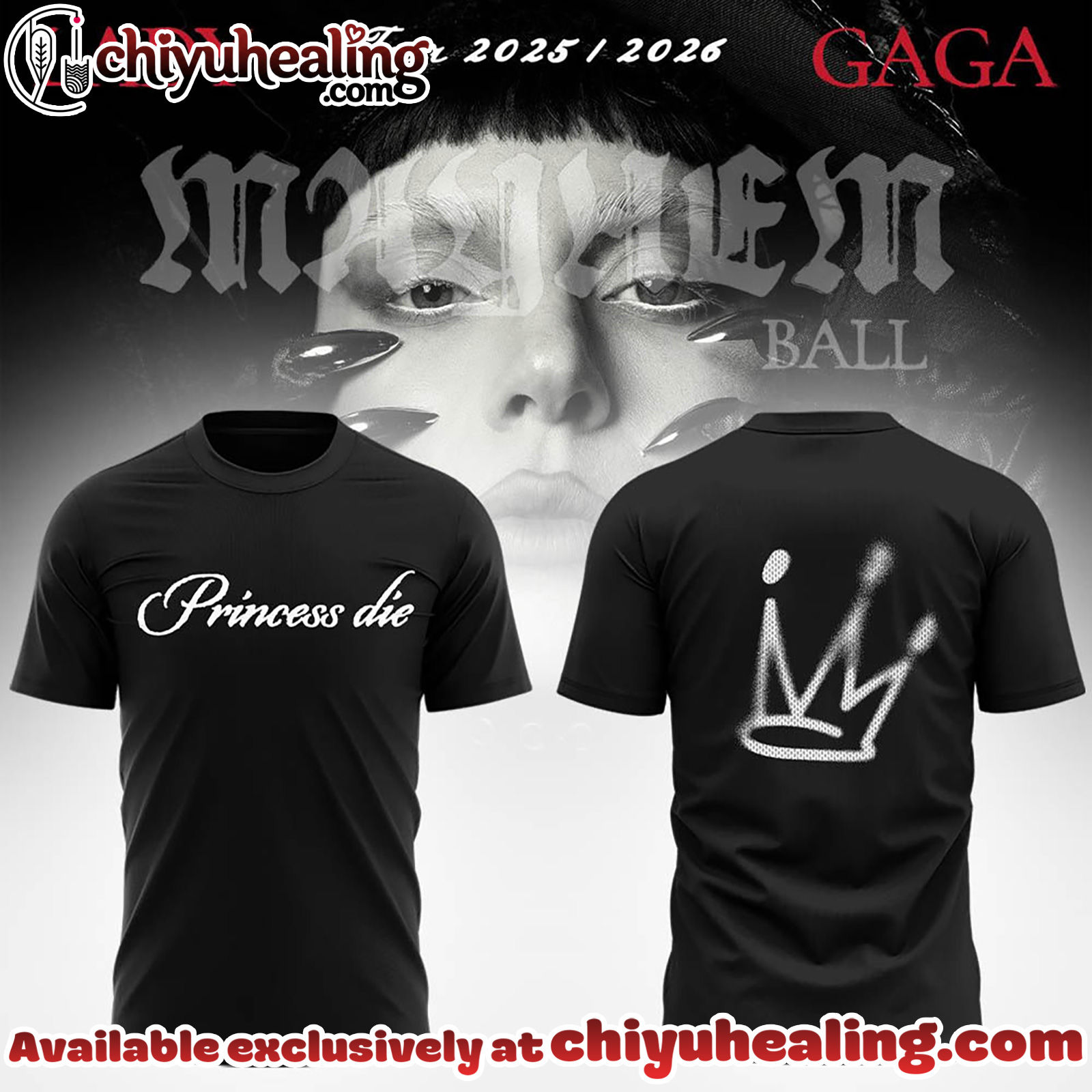 GAGA The Mayhem Ball Tour 2025 Limited Edition Tshirt - Ver 3