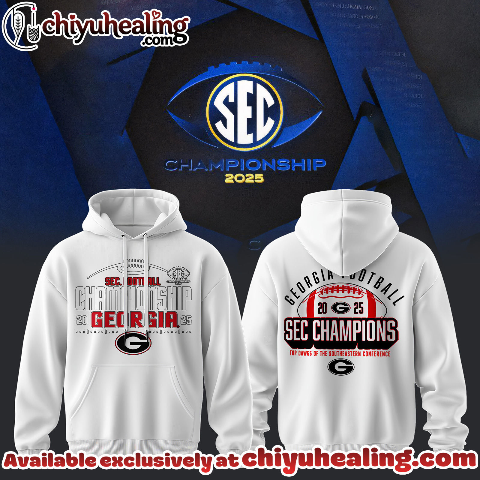 Georgia Bulldogs - 2025 SEC Champions Hoodie, Sweatshirt, Shirt - Ver 11