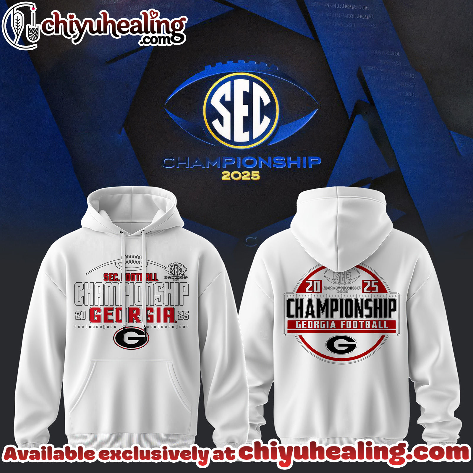 Georgia Bulldogs - 2025 SEC Champions Hoodie, Sweatshirt, Shirt - Ver 5