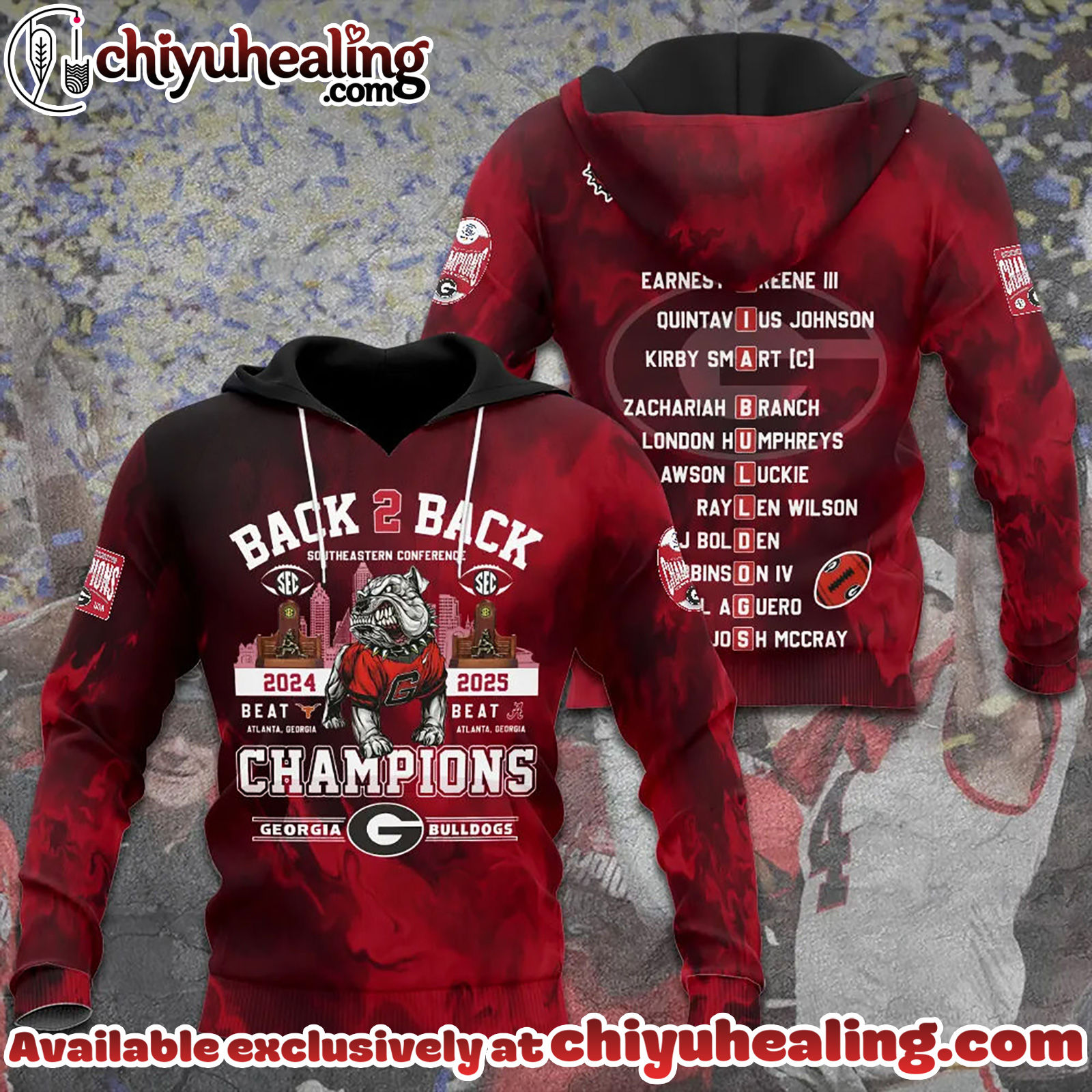 Georgia Bulldogs Football 2025 SEC Football Champions 3D Apparel T-Shirt, Hoodie, Sweatshirt Georgia Bulldogs Football 2025 SEC Football Champions 3D Apparel T-Shirt, Hoodie, Sweatshirt