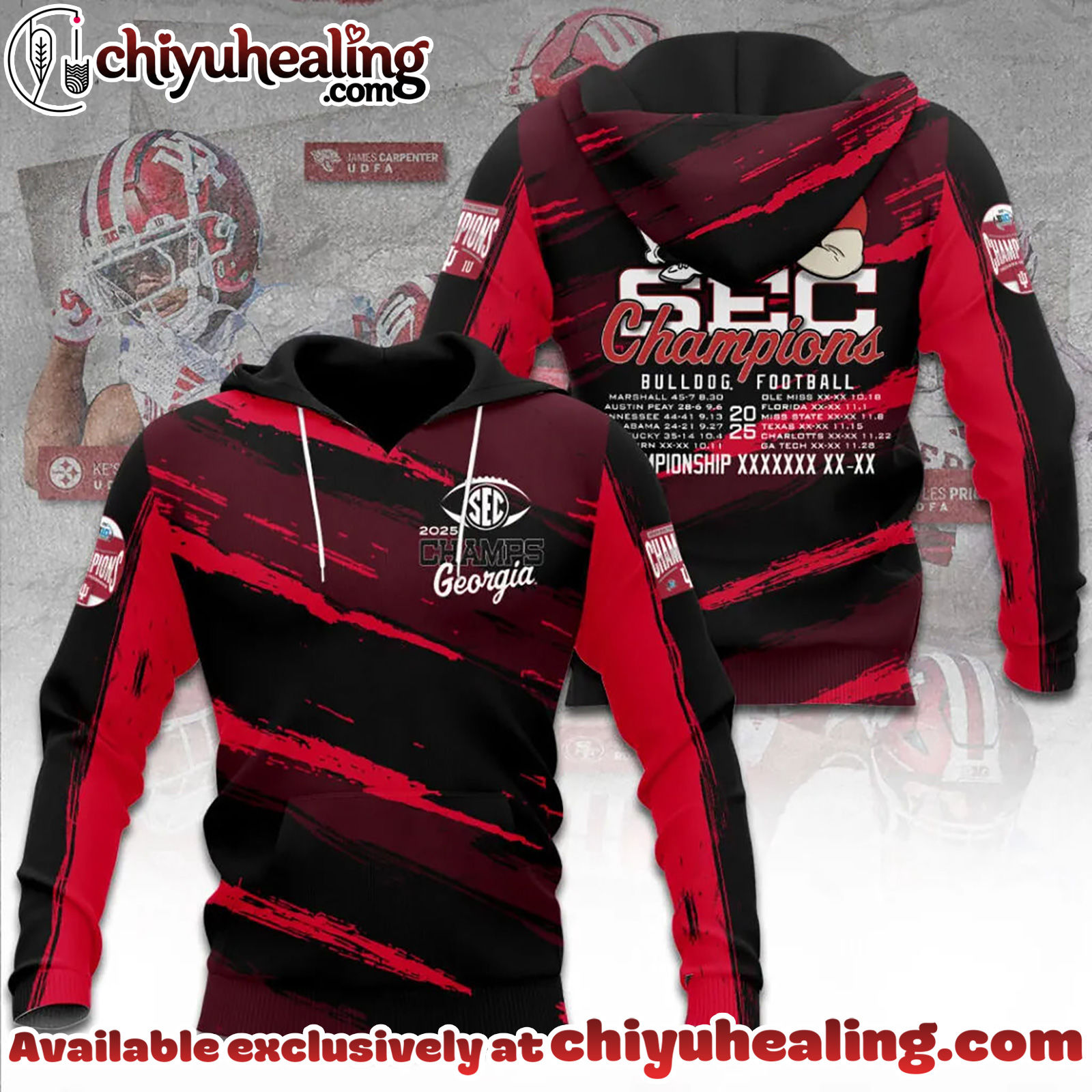 Georgia Bulldogs Football 2025 SEC Football Champions 3D T-Shirt, Hoodie, Sweatshirt - Ver 3 Georgia Bulldogs Football 2025 SEC Football Champions 3D T-Shirt, Hoodie, Sweatshirt - Ver 3