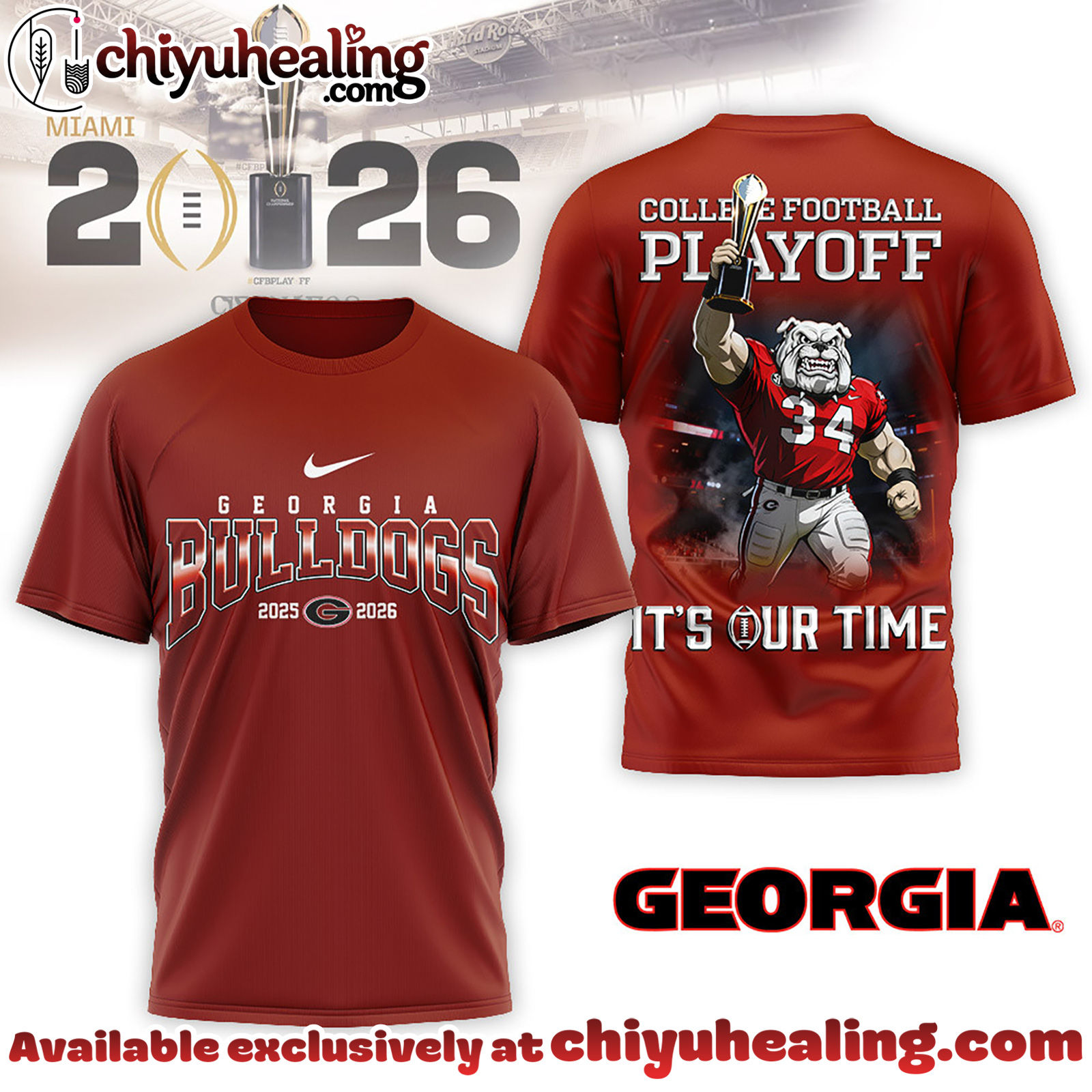 Georgia Bulldogs Premium NCAA 2026 College Football Playoff Championship