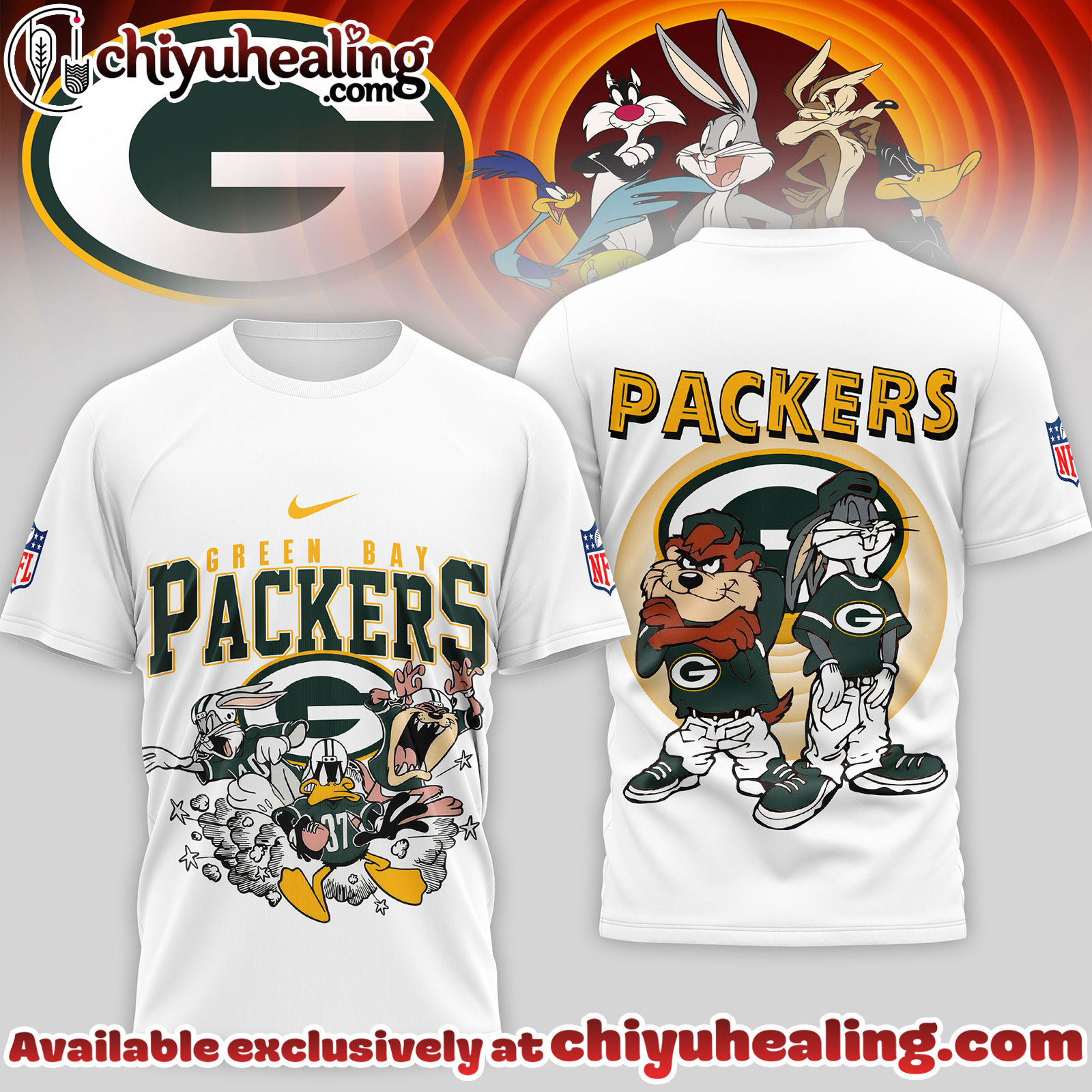 Green Bay Packers Premium NFL Looney Tunes 3D Shirt, Hoodie, Sweatshirt, All Team NFL