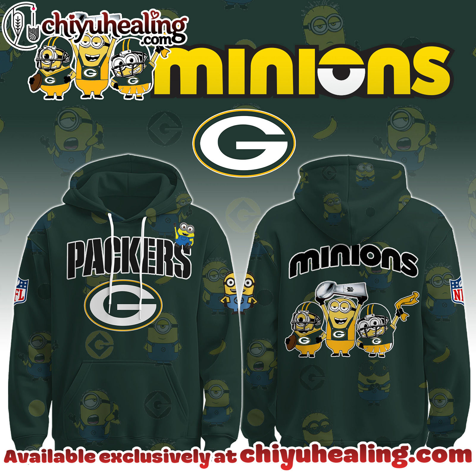 Green Bay Packers x Minions Limited Edition - Selling Out Fast Hoodie, Sweatshirt, T-shirt