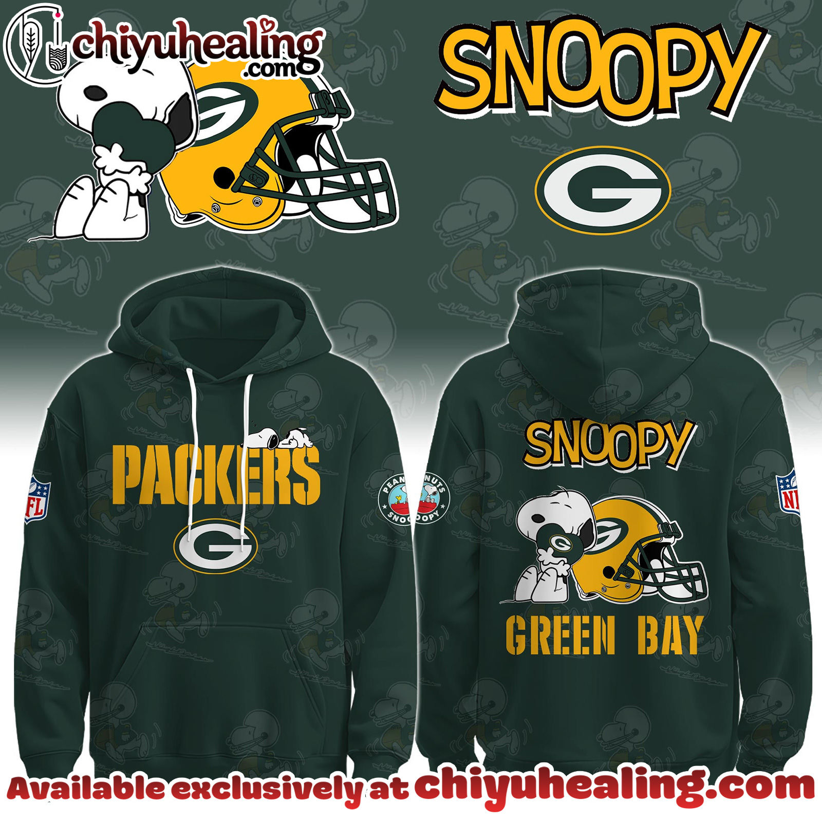 Green Bay Packers x Snoopy Hoodie, Sweatshirt, T-shirt Limited Edition - Selling Out Fast
