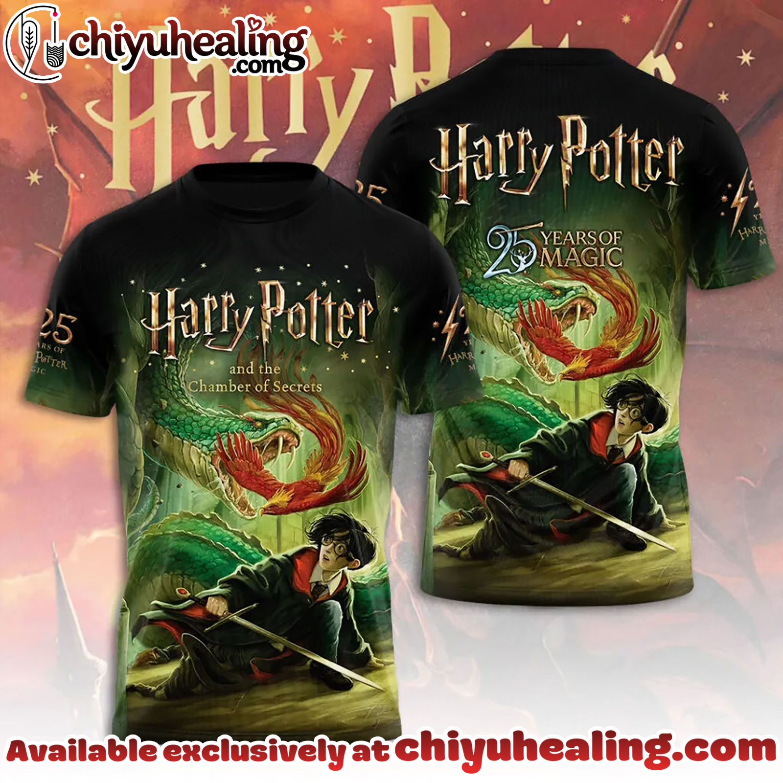 Harry Potter 25th Anniversary 3D Apparel Shirt, Hoodie, Sweatshirt - Ver 15