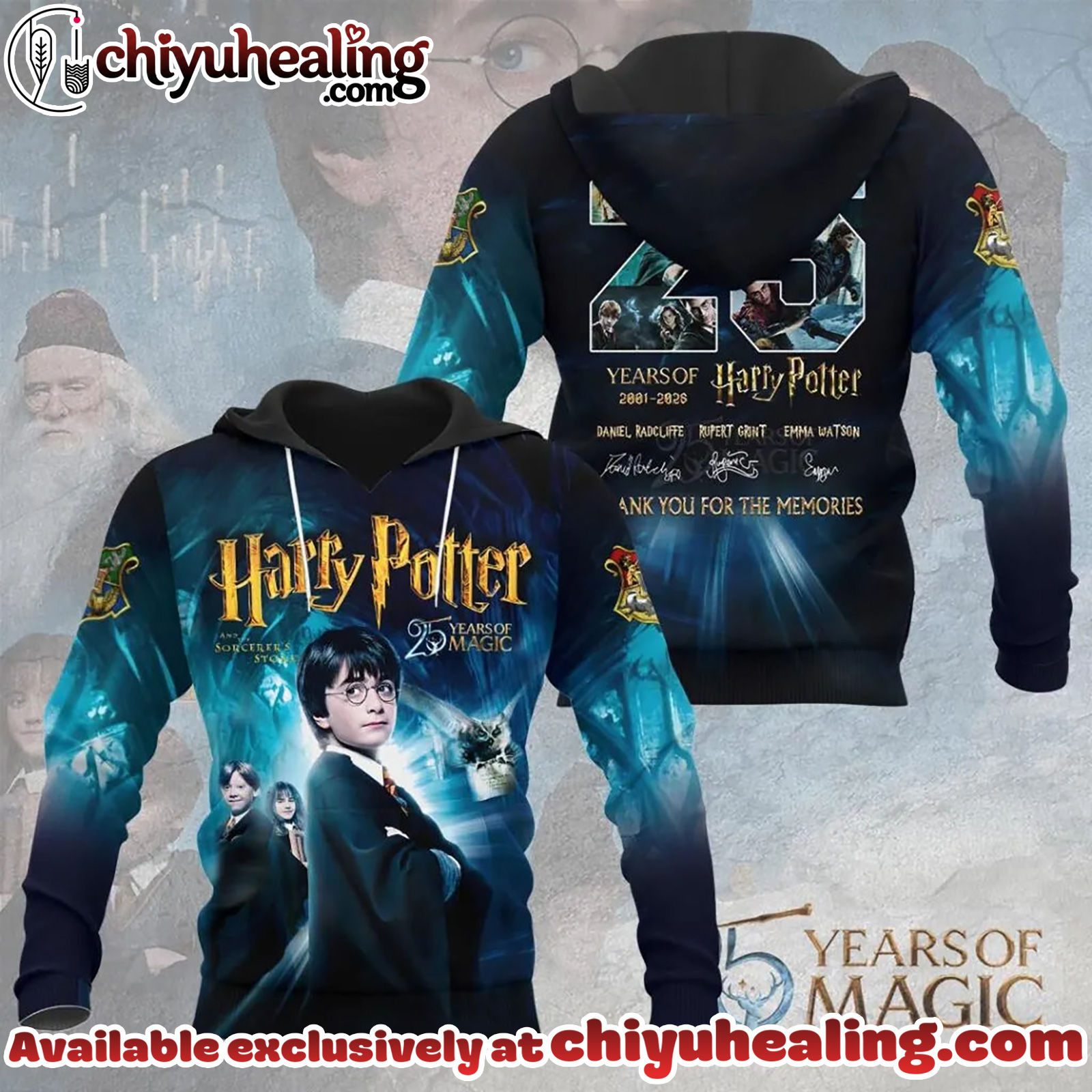 Harry Potter 25th Anniversary 3D Apparel Shirt, Hoodie, Sweatshirt - Ver 8 Harry Potter 25th Anniversary 3D Apparel Shirt, Hoodie, Sweatshirt - Ver 8