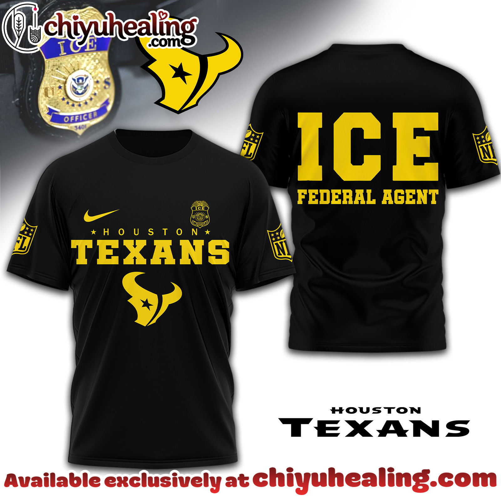 Houston Texans Premium NFL Ice Federal Agent Shirt