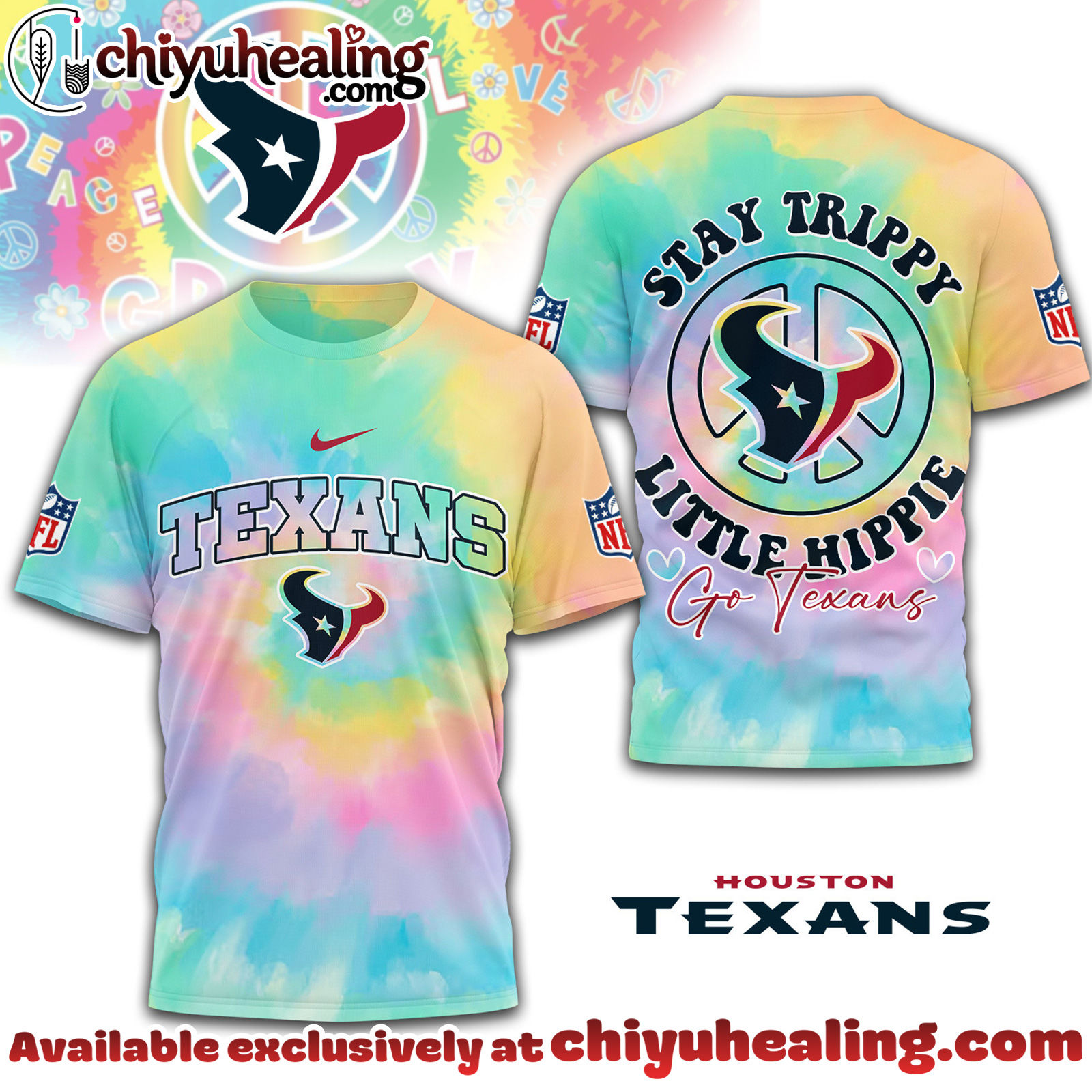 Houston Texans Premium NFL Stay Trippy Little Hippie 3D Shirt, Hoodie, Sweatshirt, All Team NFL Houston Texans Premium NFL Stay Trippy Little Hippie 3D Shirt, Hoodie, Sweatshirt, All Team NFL
