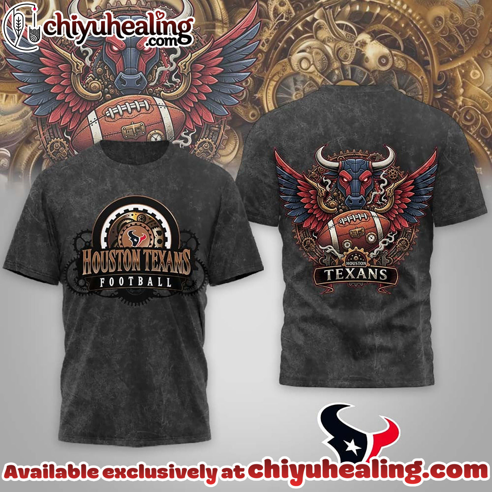 Houston Texans Premium NFL Steampunk T-shirt
