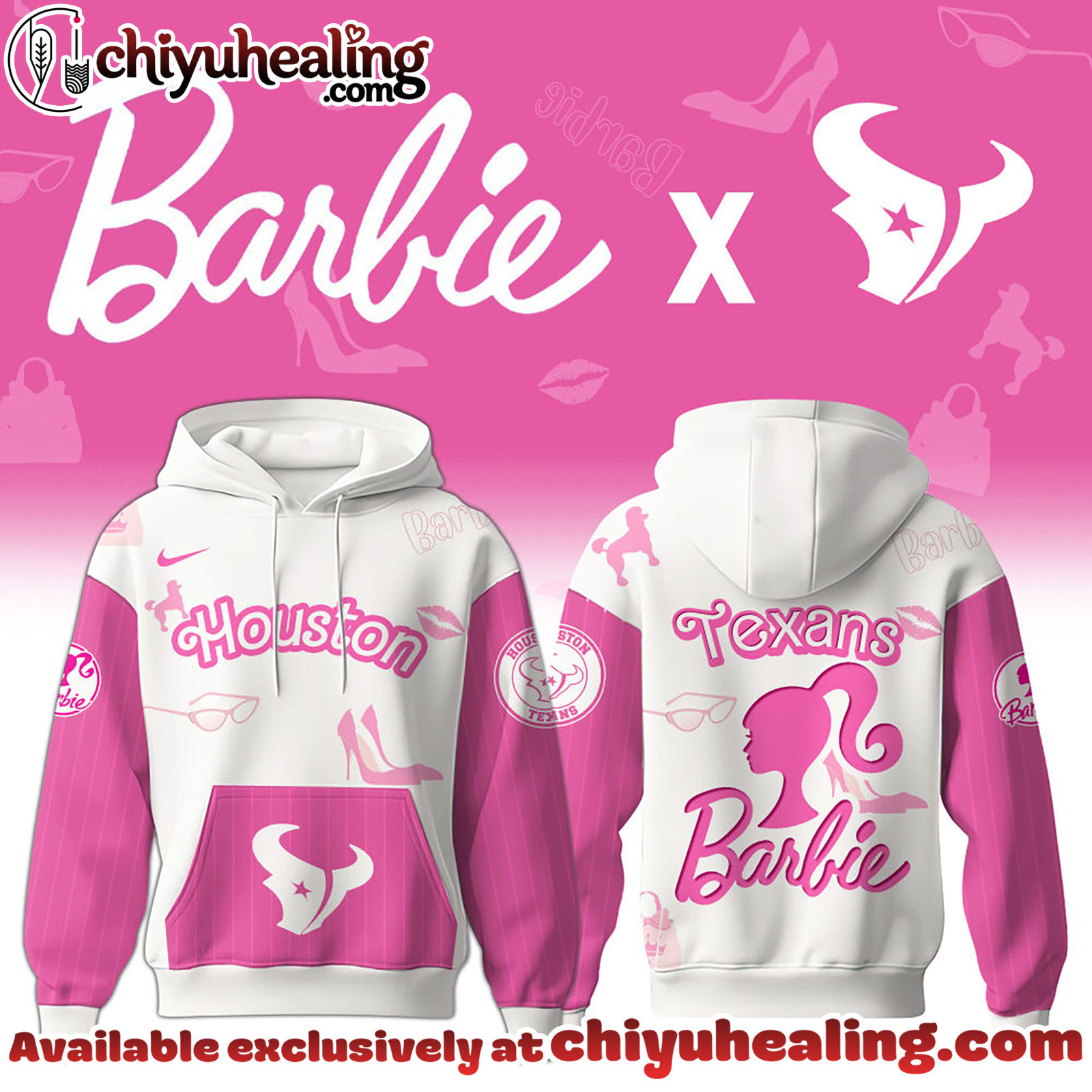 Houston Texans x Barbie Hoodie Limited Edition - Selling Out Fast Hoodie, Sweatshirt, T-shirt
