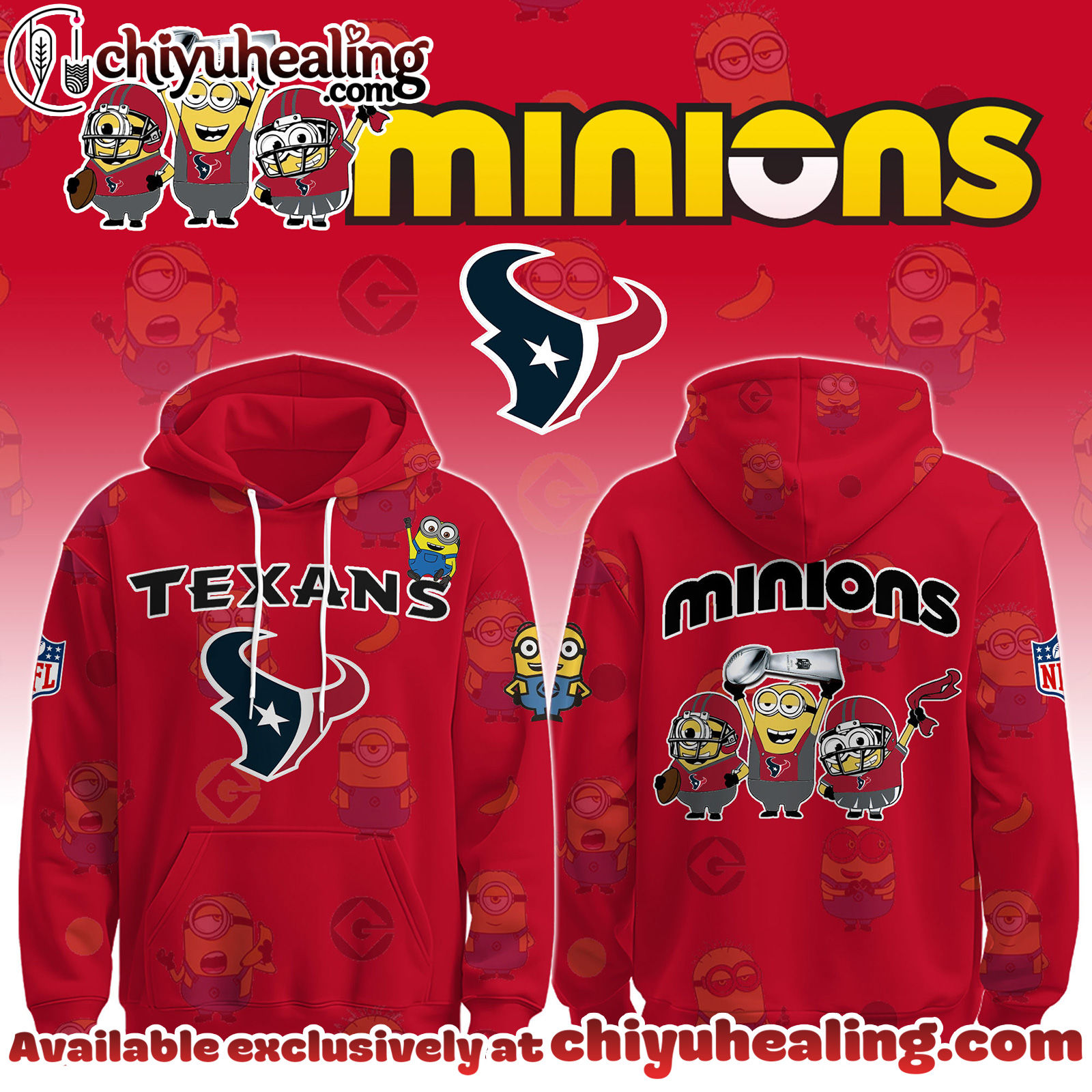 Houston Texans x Minions Limited Edition - Selling Out Fast Hoodie, Sweatshirt, T-shirt