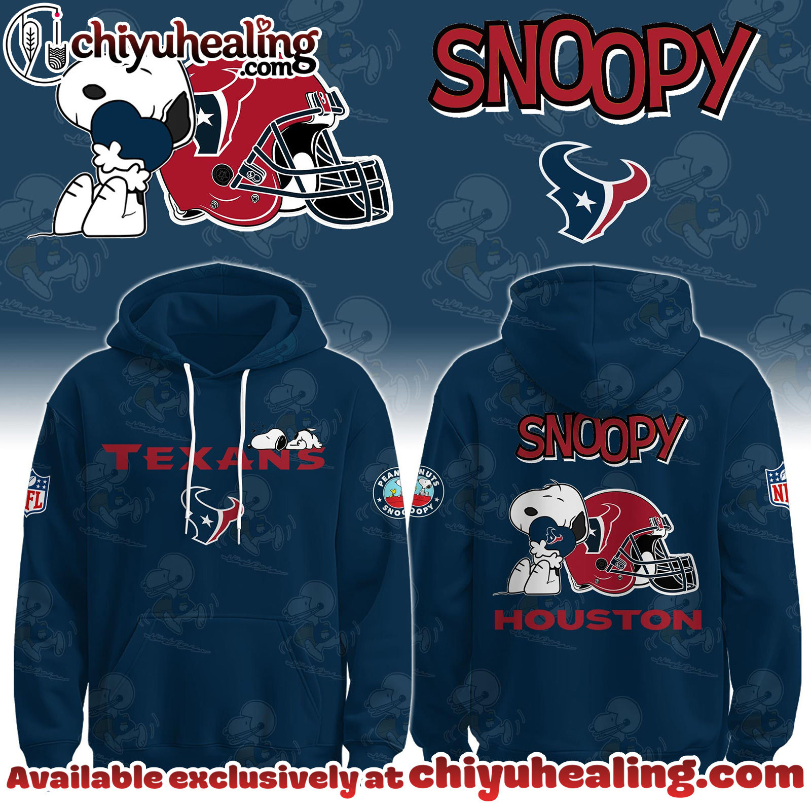 Houston Texans x Snoopy Hoodie, Sweatshirt, T-shirt Limited Edition - Selling Out Fast