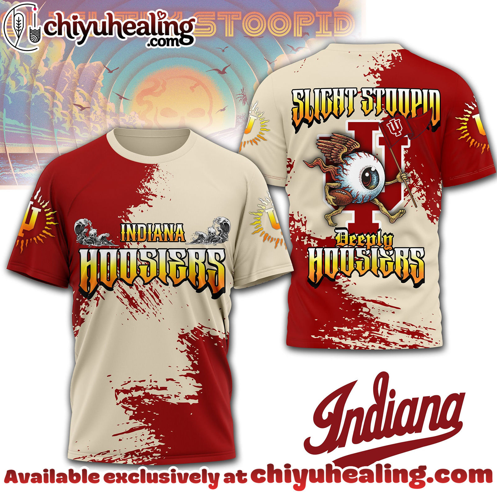 Indiana Hoosiers Premium NCAA Slightly Stoopid 3D T-shirt, Hoodie, Sweatshirt, All Team NCAA