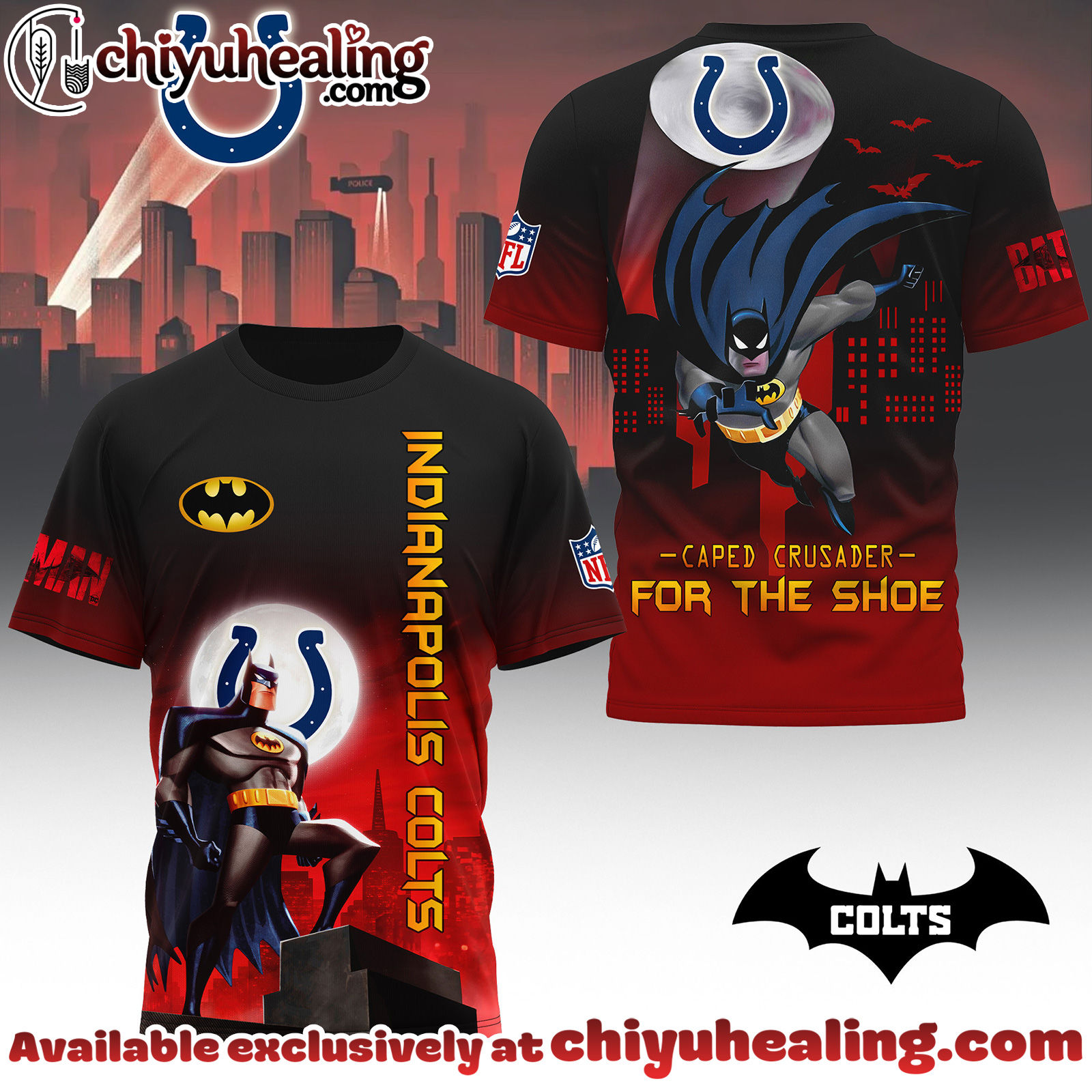 Indianapolis Colts Premium NFL Caped Crusader 3D Shirt, Hoodie, Sweatshirt, All Team NFL