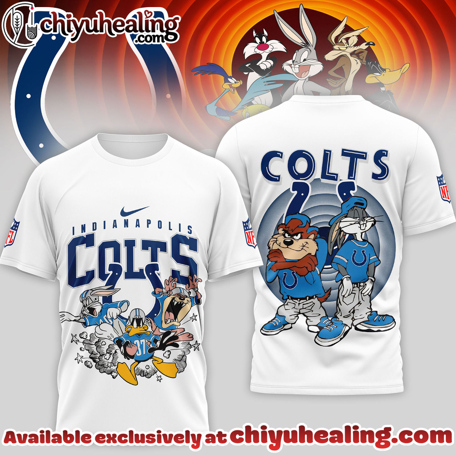 Indianapolis Colts Premium NFL Looney Tunes 3D Shirt, Hoodie, Sweatshirt, All Team NFL